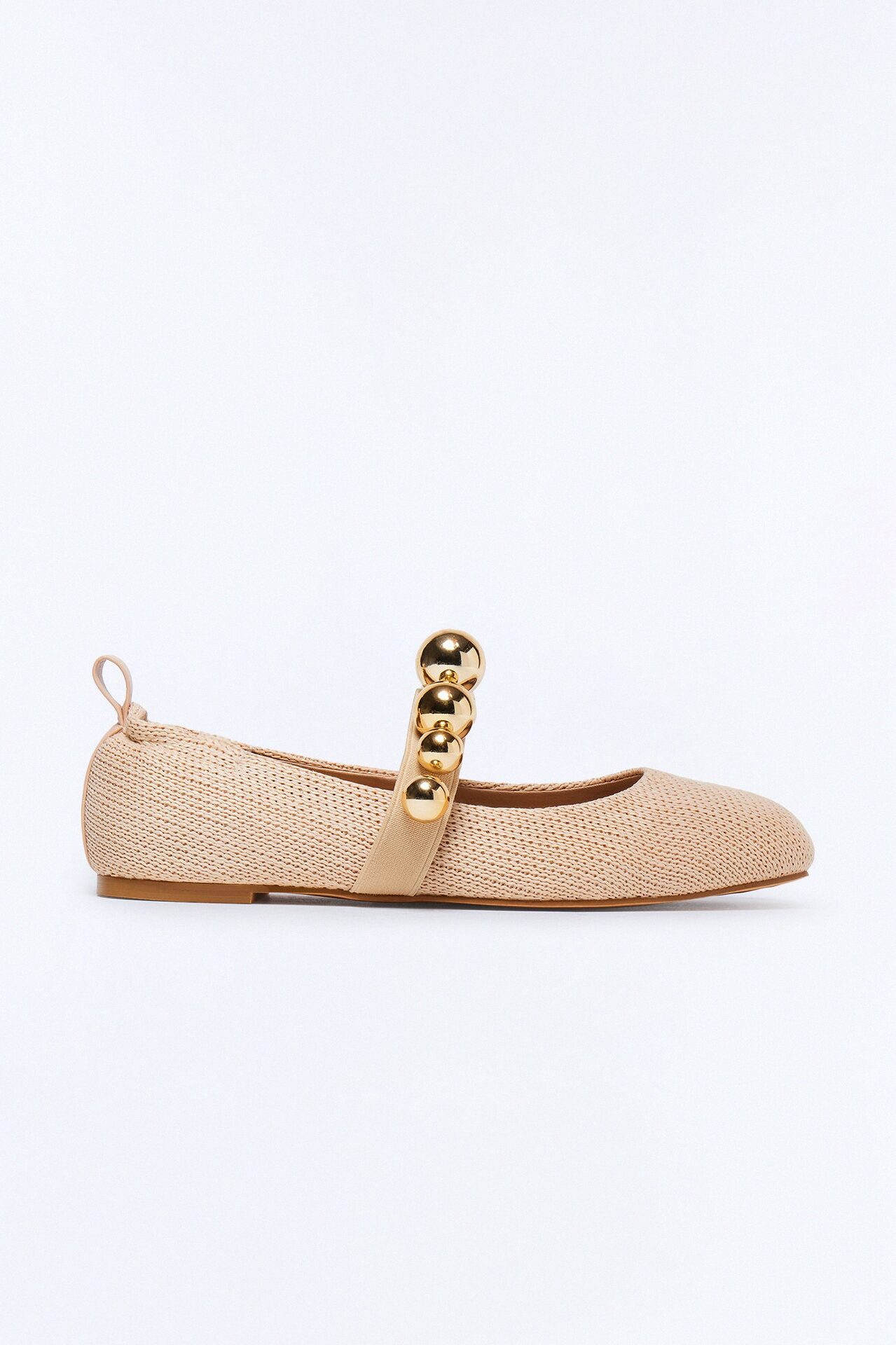 Kember Hardware Raffia Flats - Natural