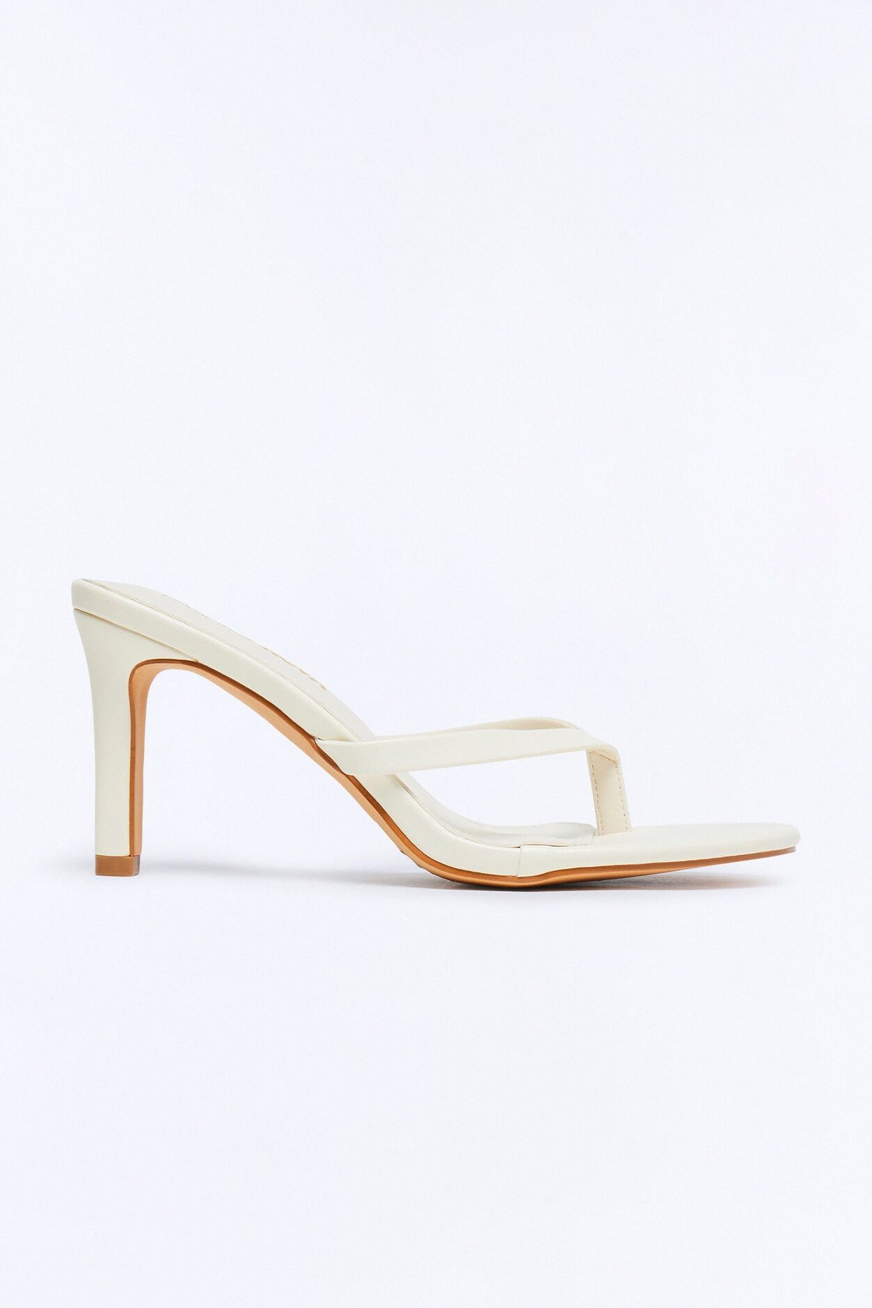 Trudey Thong Heels - Cream