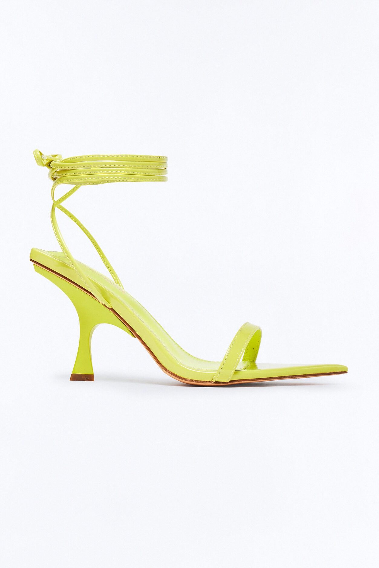 Serve Wrap Up Heels - Yellow