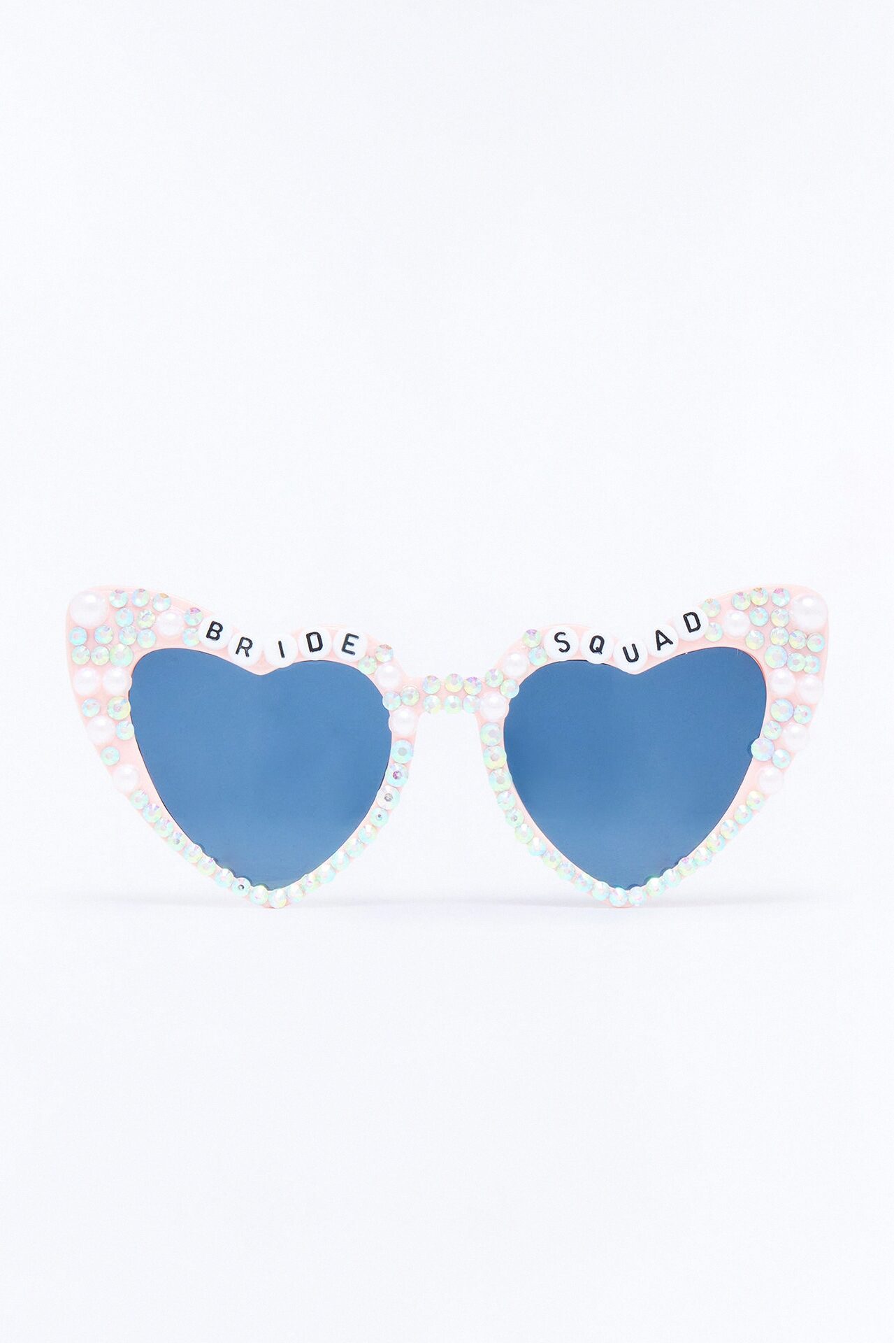 Bride Squad Heart Eye Sunglasses - Pink