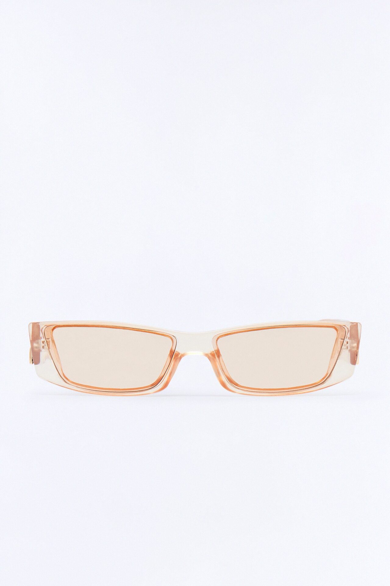 Sharpened Line Sunglasses - Nude