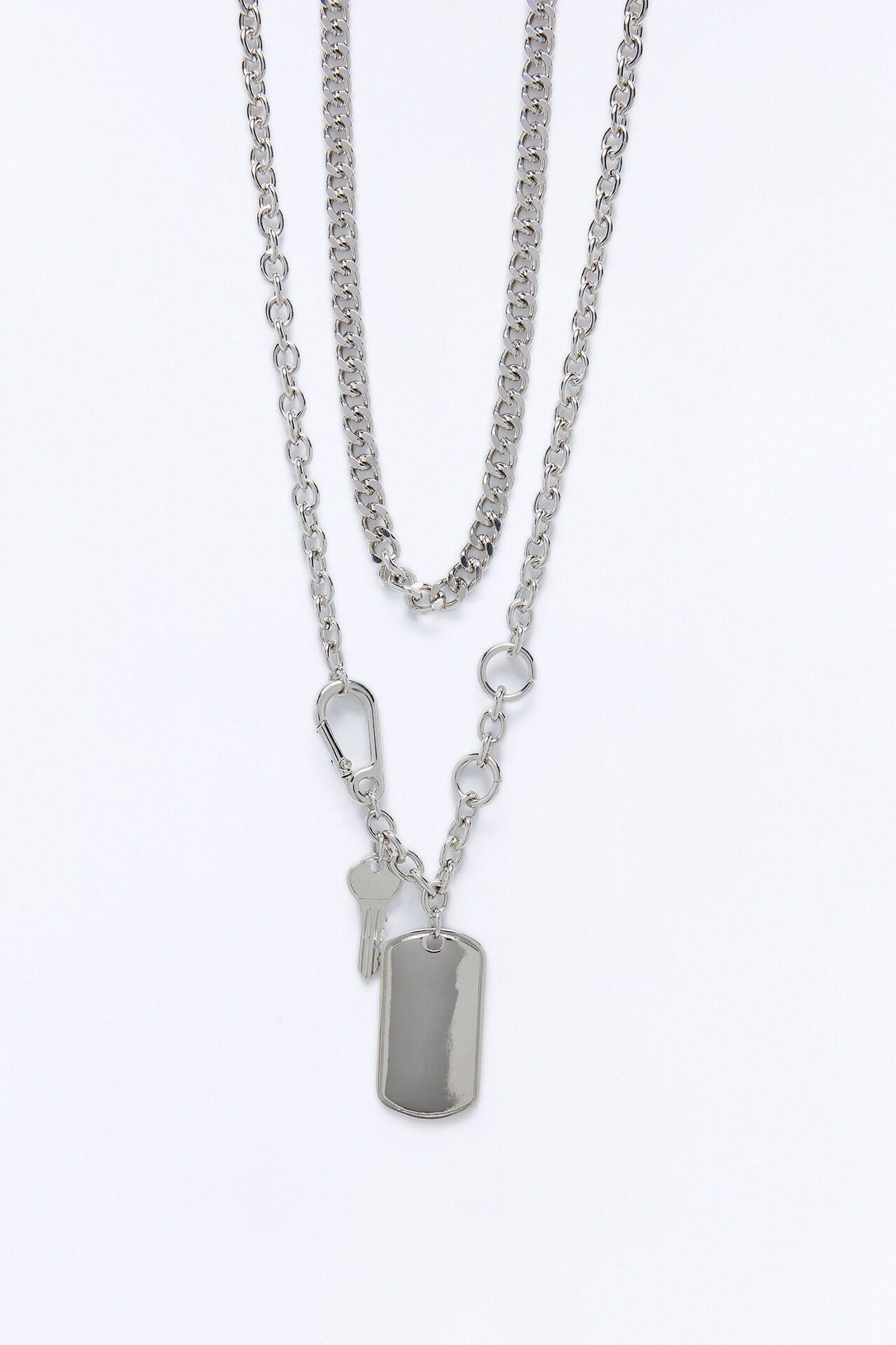 Vault Breaker Necklace Set - Silver