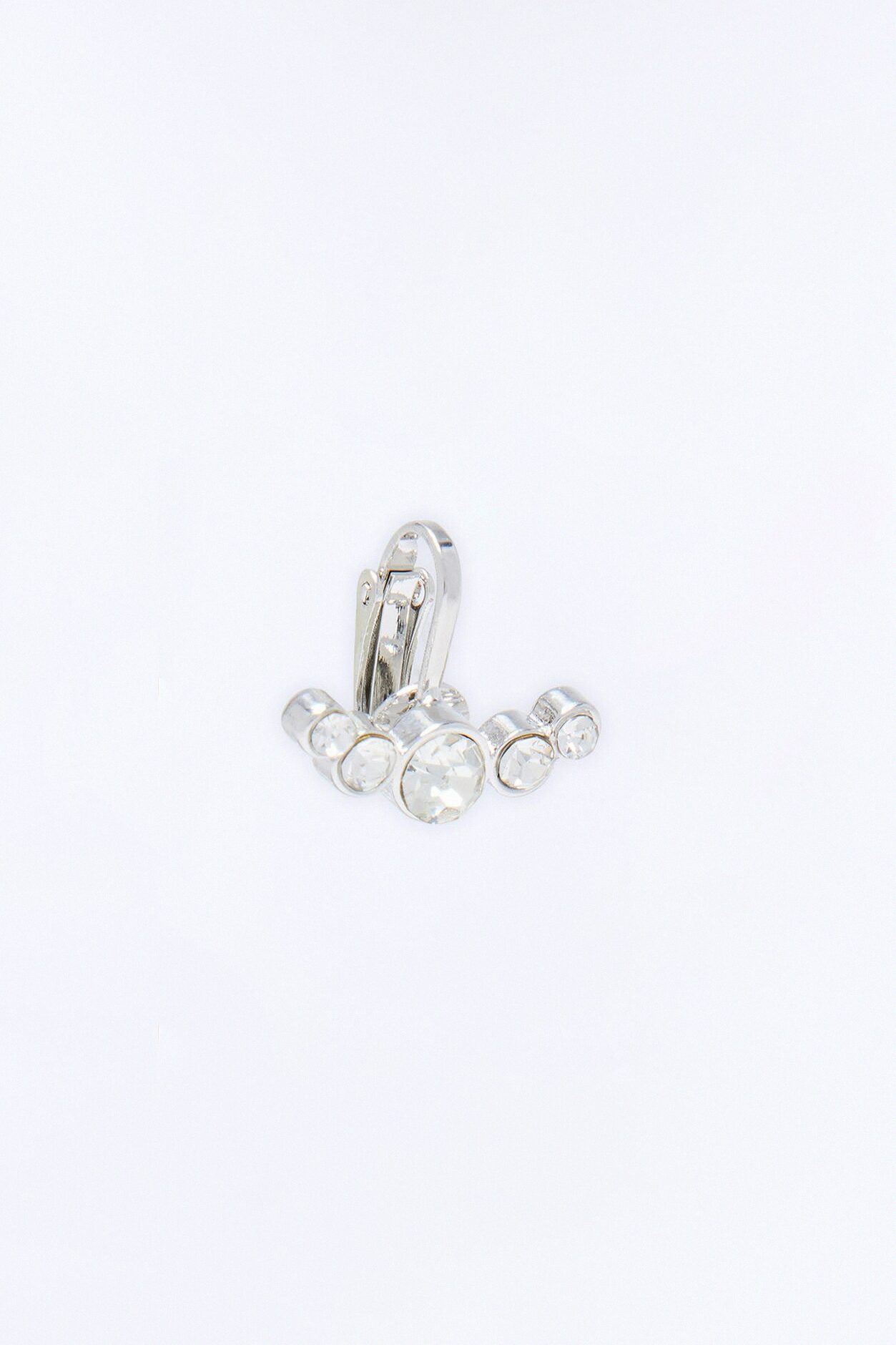 Always Sparkling Clip On Belly Ring - Silver