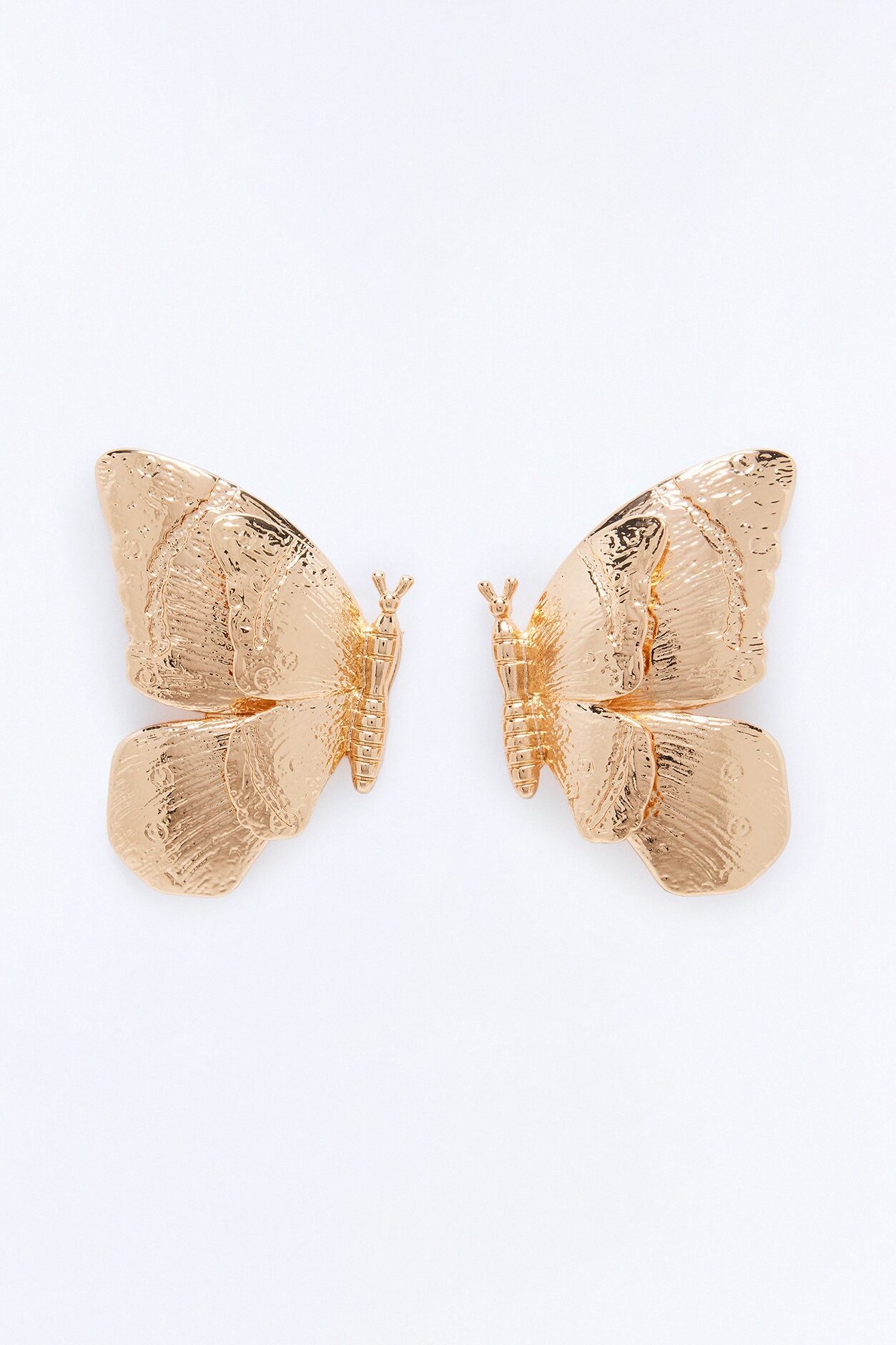 Butterfly Feels Drop Earrings - Gold