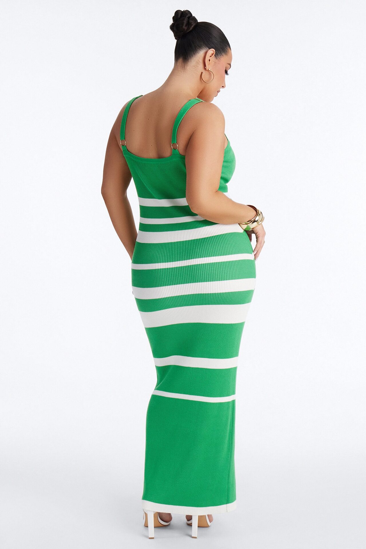 Cherry Pop Sweater Maxi Dress - Kelly Green