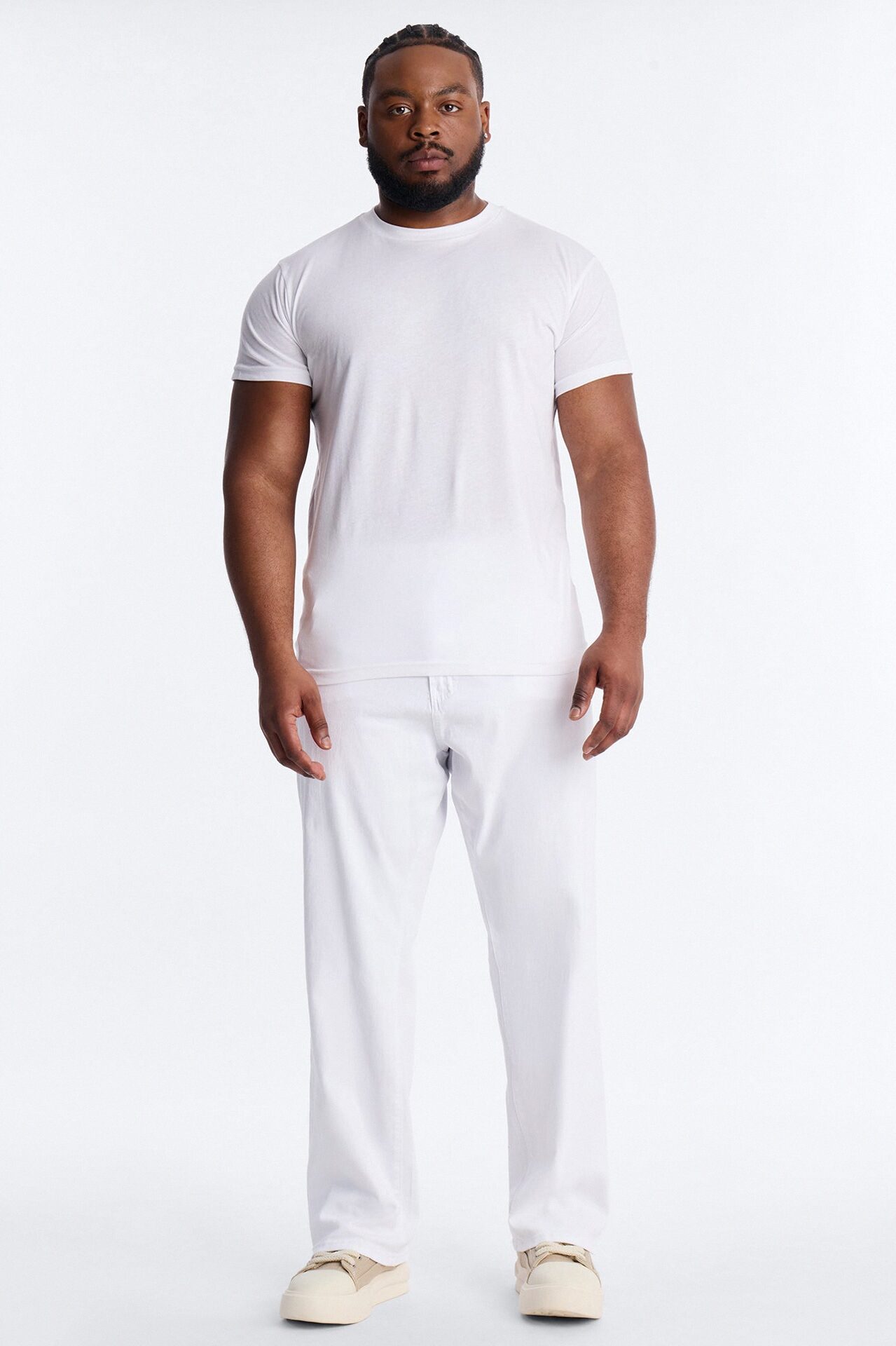 Clean Feel Straight Jean - White