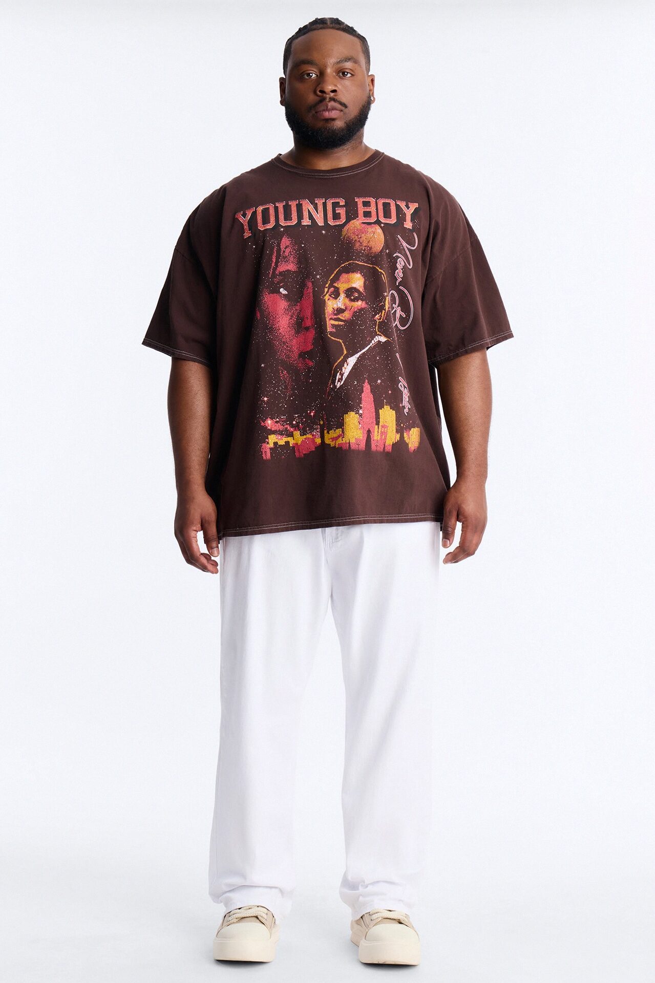 Youngboy NBA Outside Today Vintage Short Sleeve Tee - Brown
