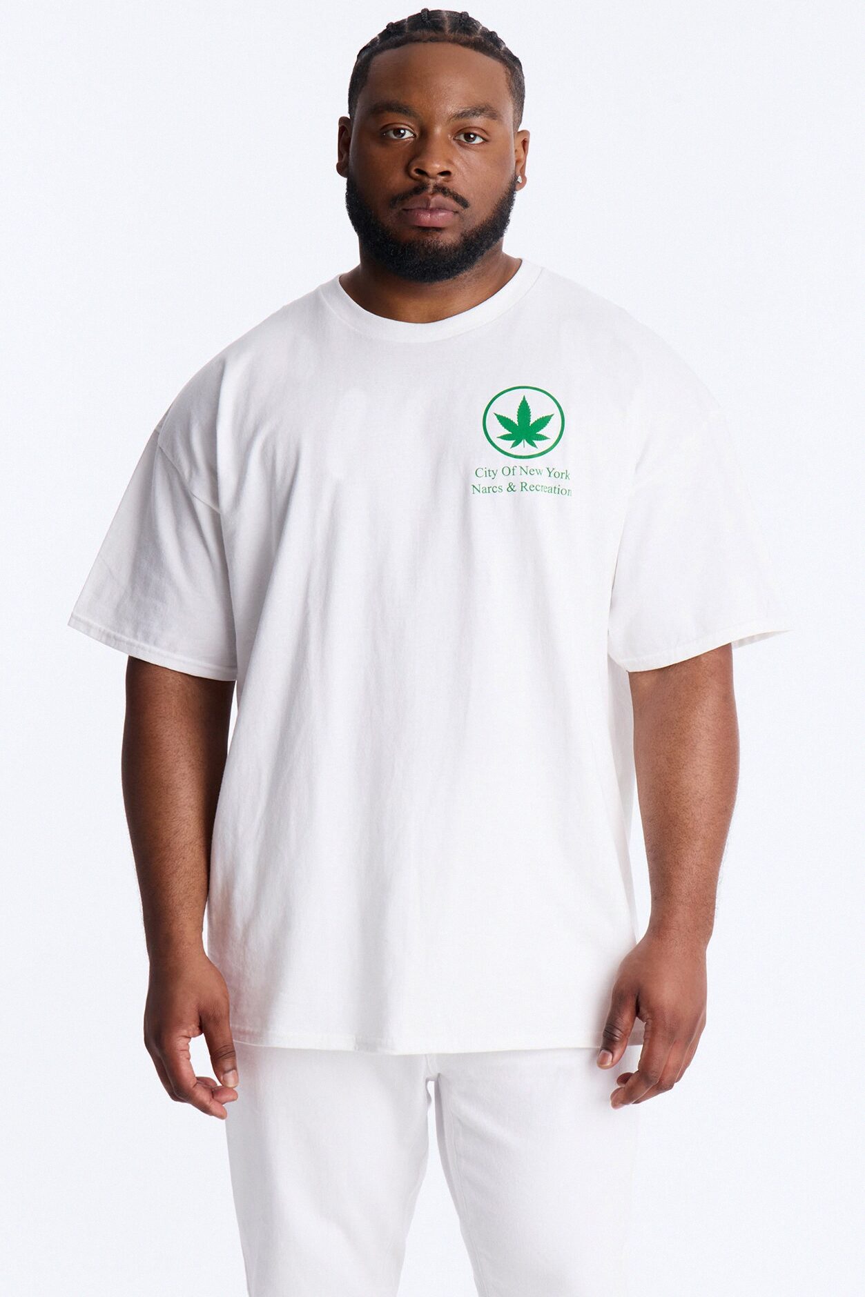 NYC Recreation Vibes Short Sleeve Tee - White
