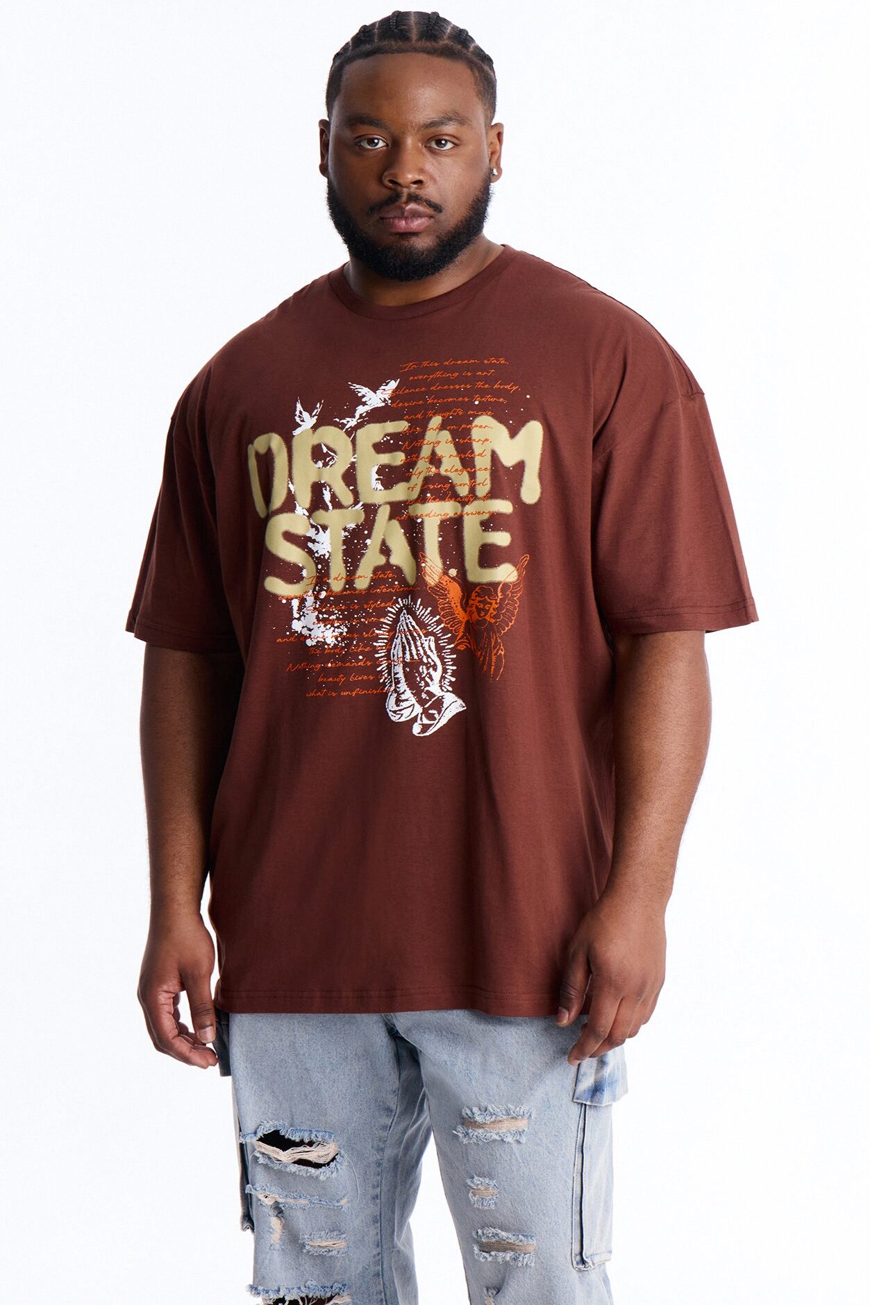 Dream State Of Mind Short Sleeve Tee - Brown