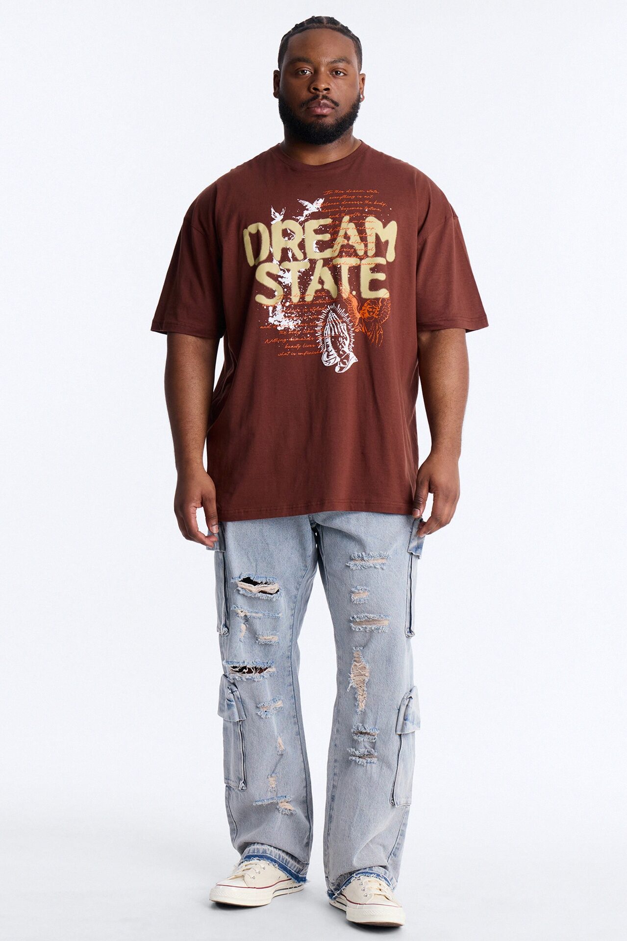 Dream State Of Mind Short Sleeve Tee - Brown
