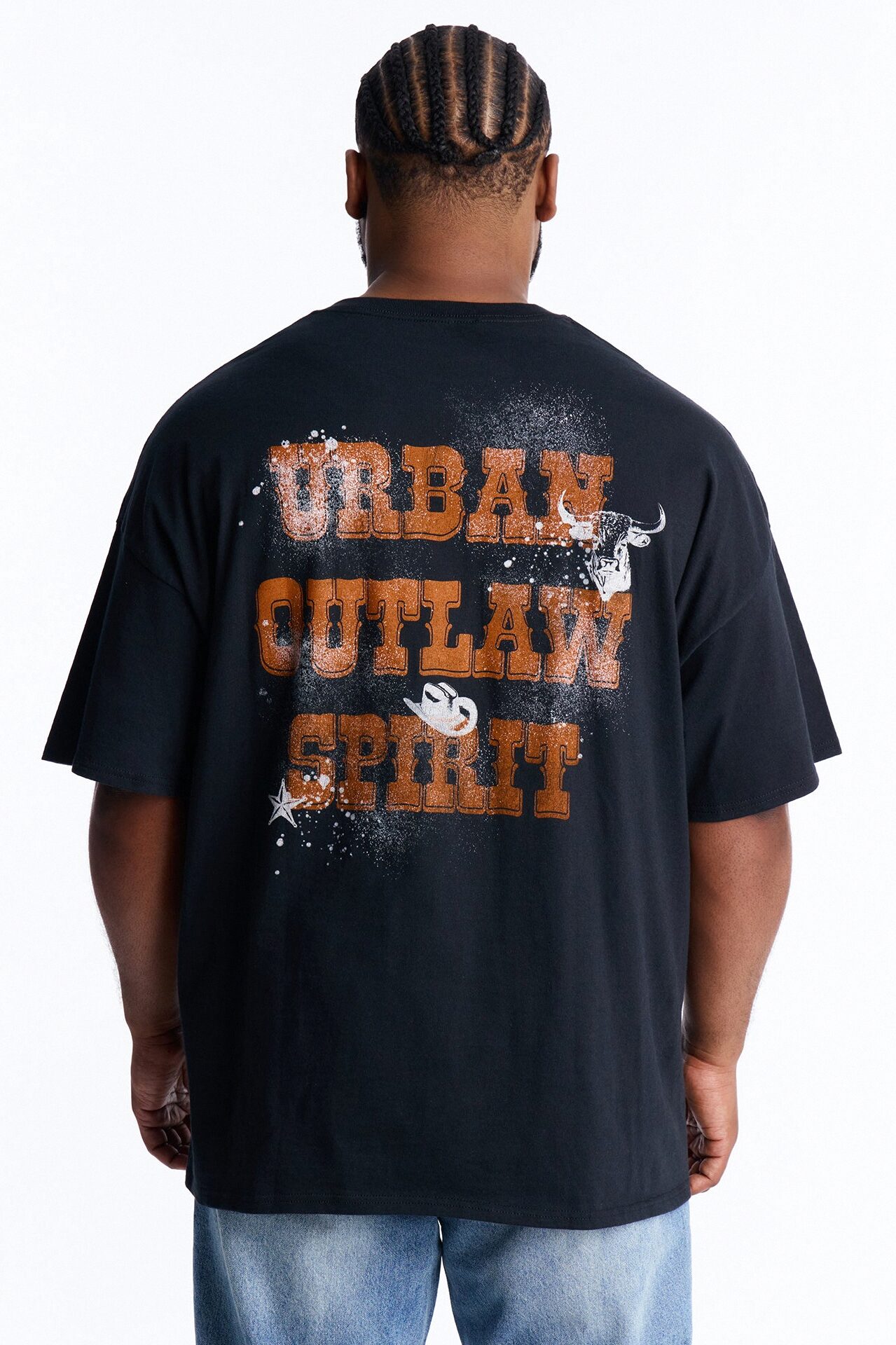 Savage Urban Outlaw Oversized Short Sleeve Tee - Black