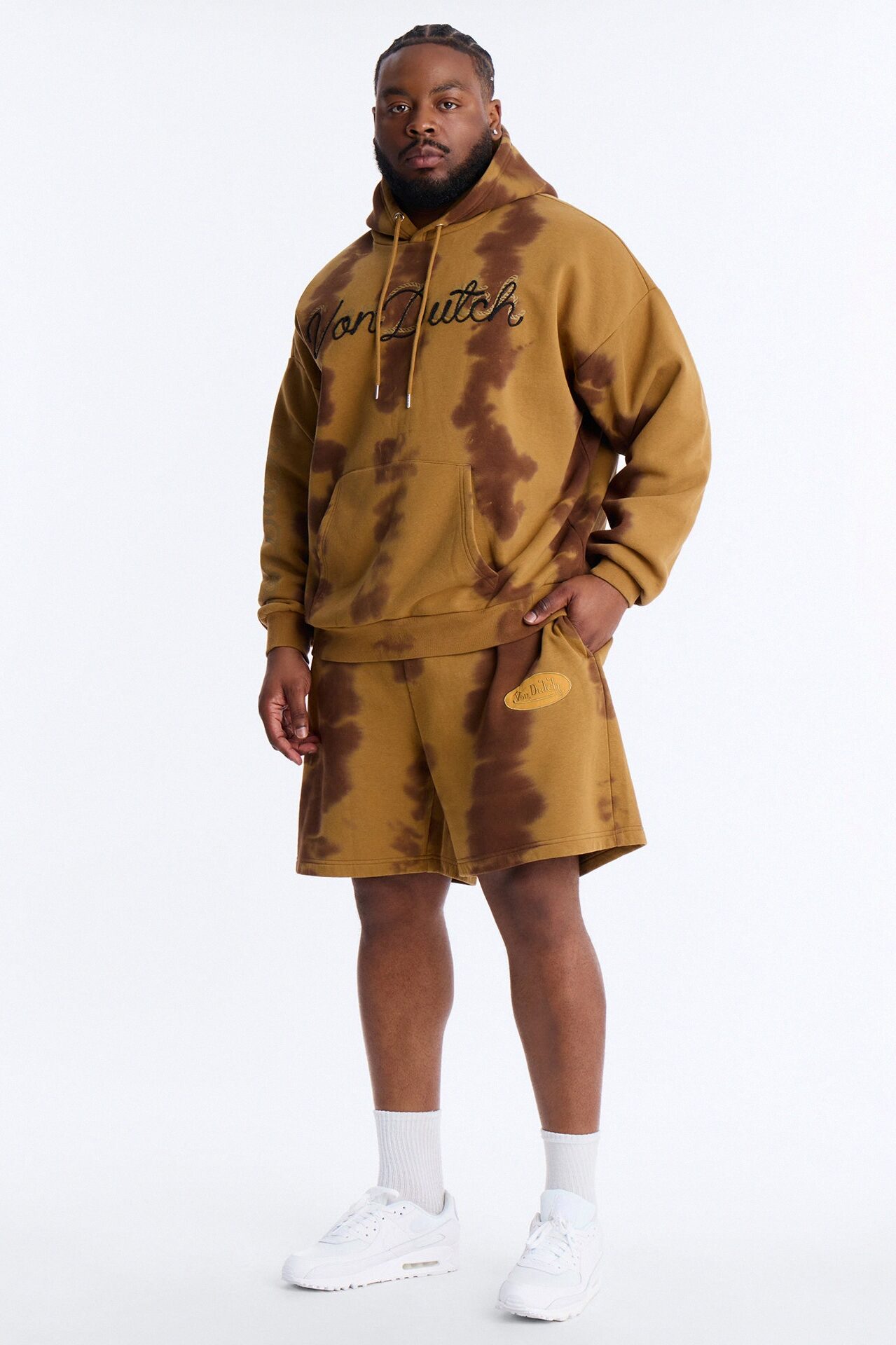 Baggy Von Dutch Ranch Most Wanted Sweatshort - Brown