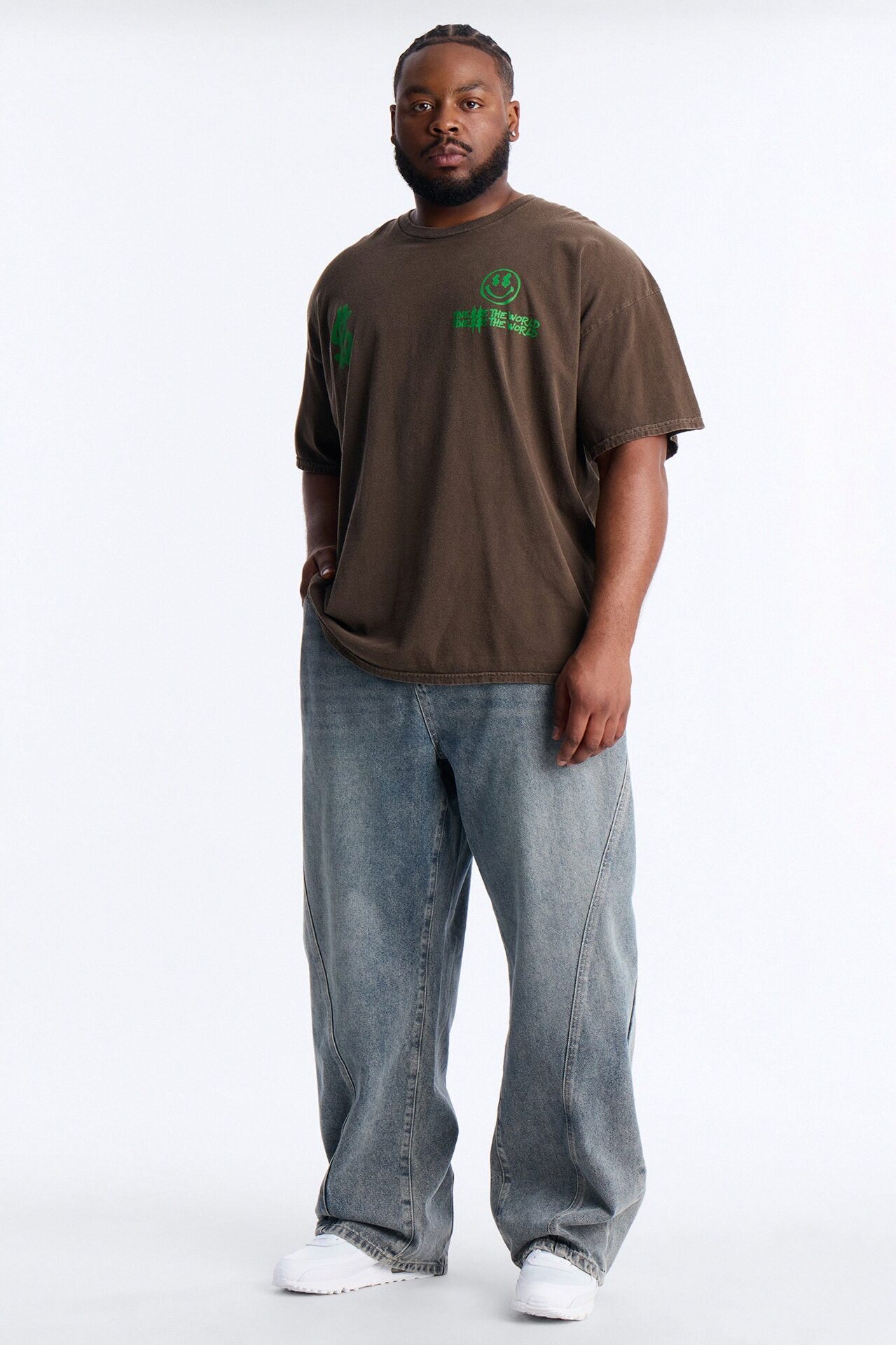 Money Runs The World Vintage Short Sleeve Tee - Chocolate