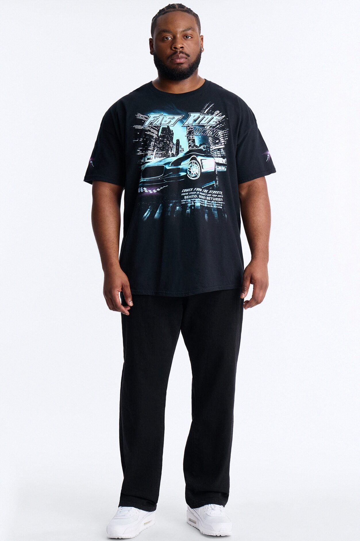 Fast Ride Racing Short Sleeve Tee - Black
