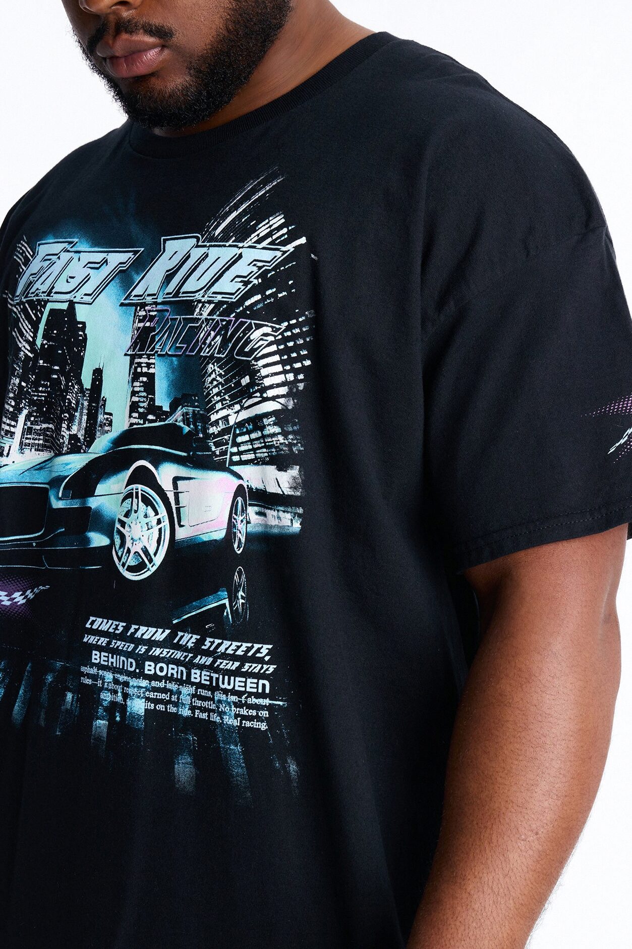 Fast Ride Racing Short Sleeve Tee - Black
