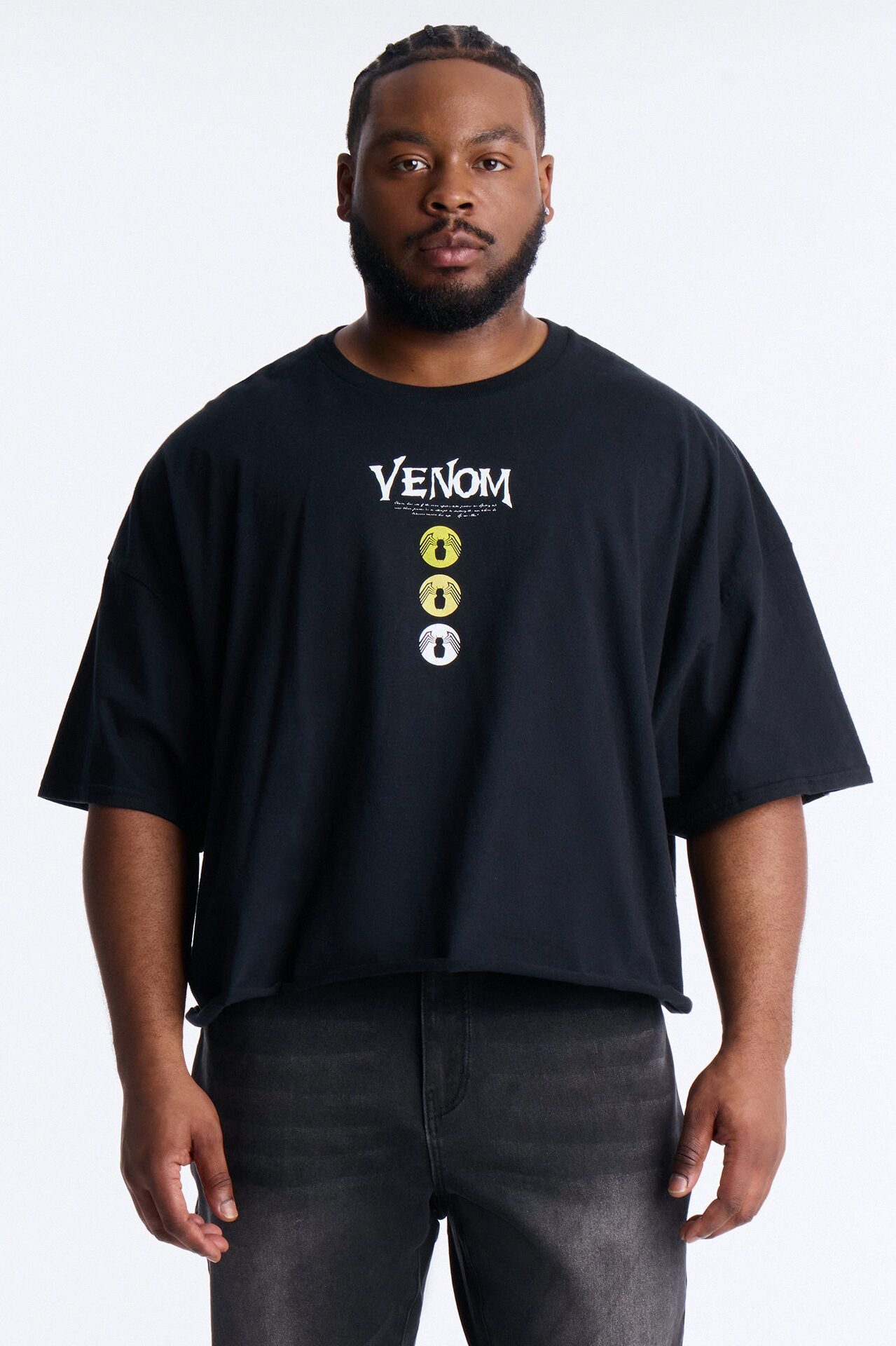 Venom The Anti Hero Boxy Short Sleeve Tee - Black