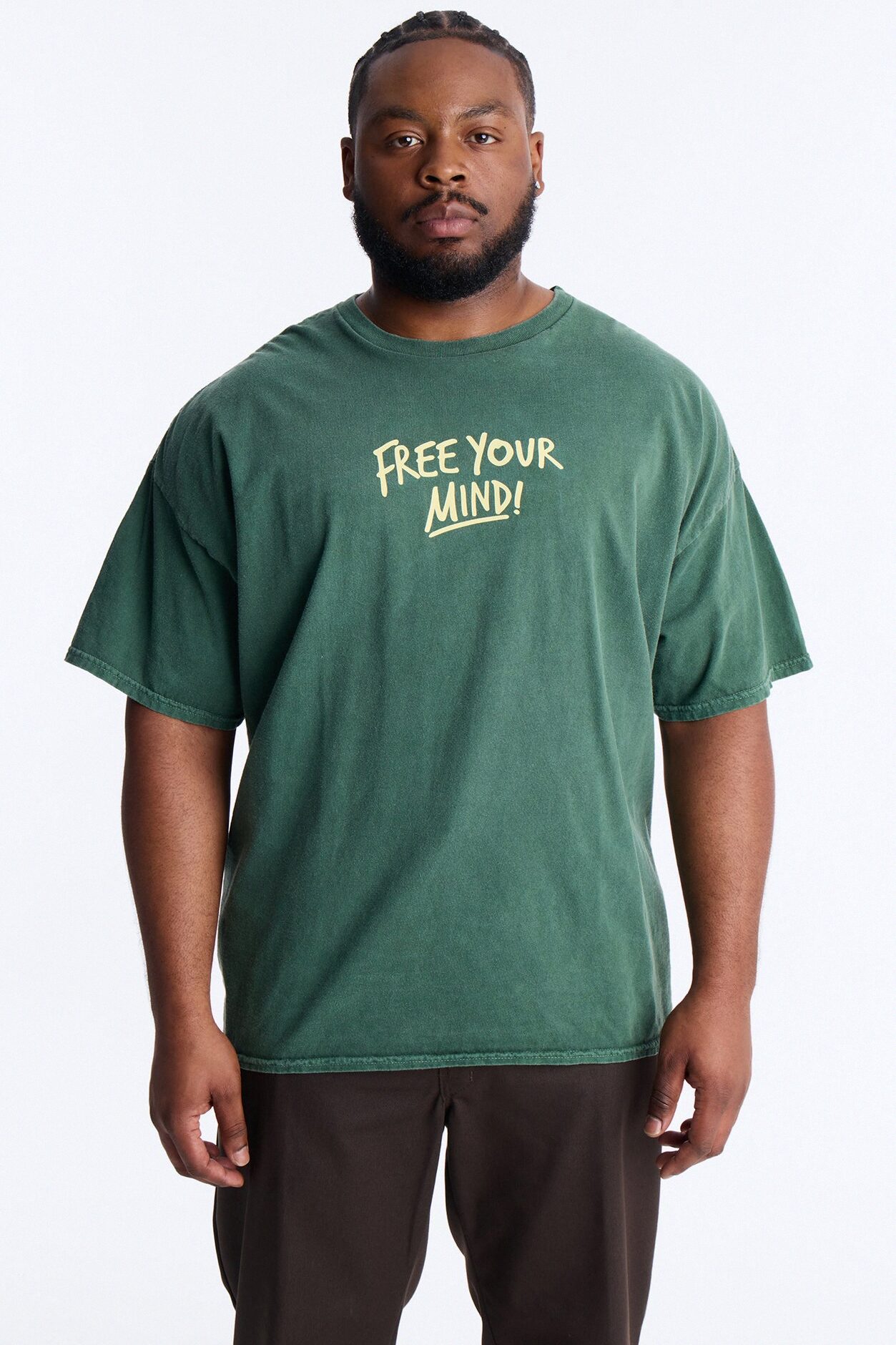 Free Your Mind And Live Short Sleeve Tee - Hunter Green