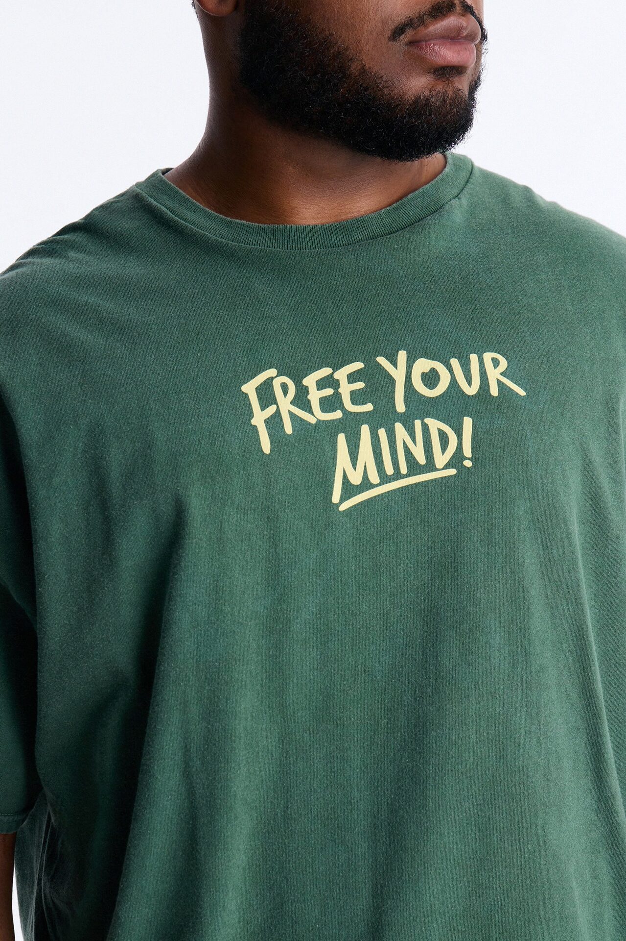 Free Your Mind And Live Short Sleeve Tee - Hunter Green