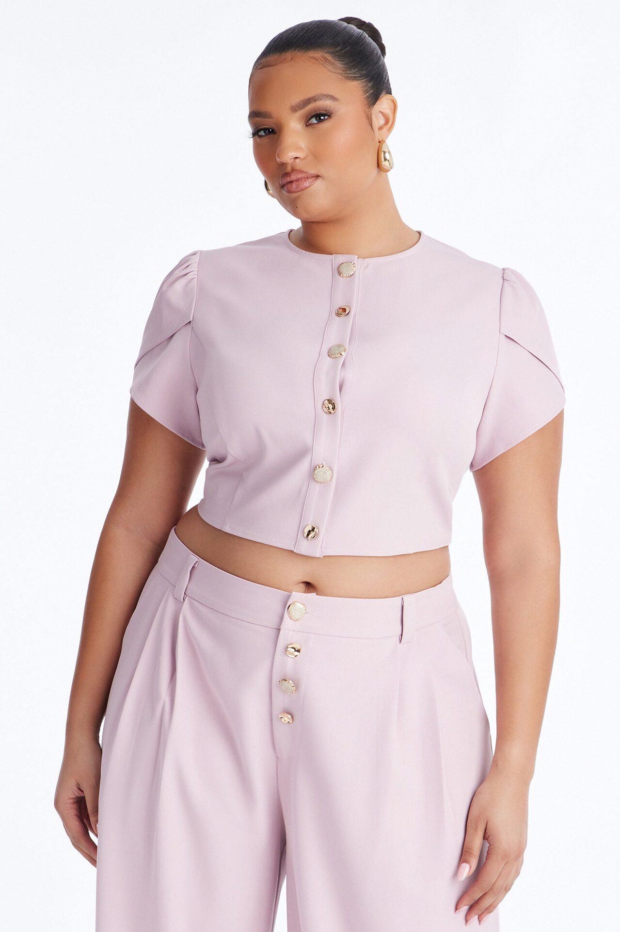 The Perfect Day Wide Leg Pant Set - Pink