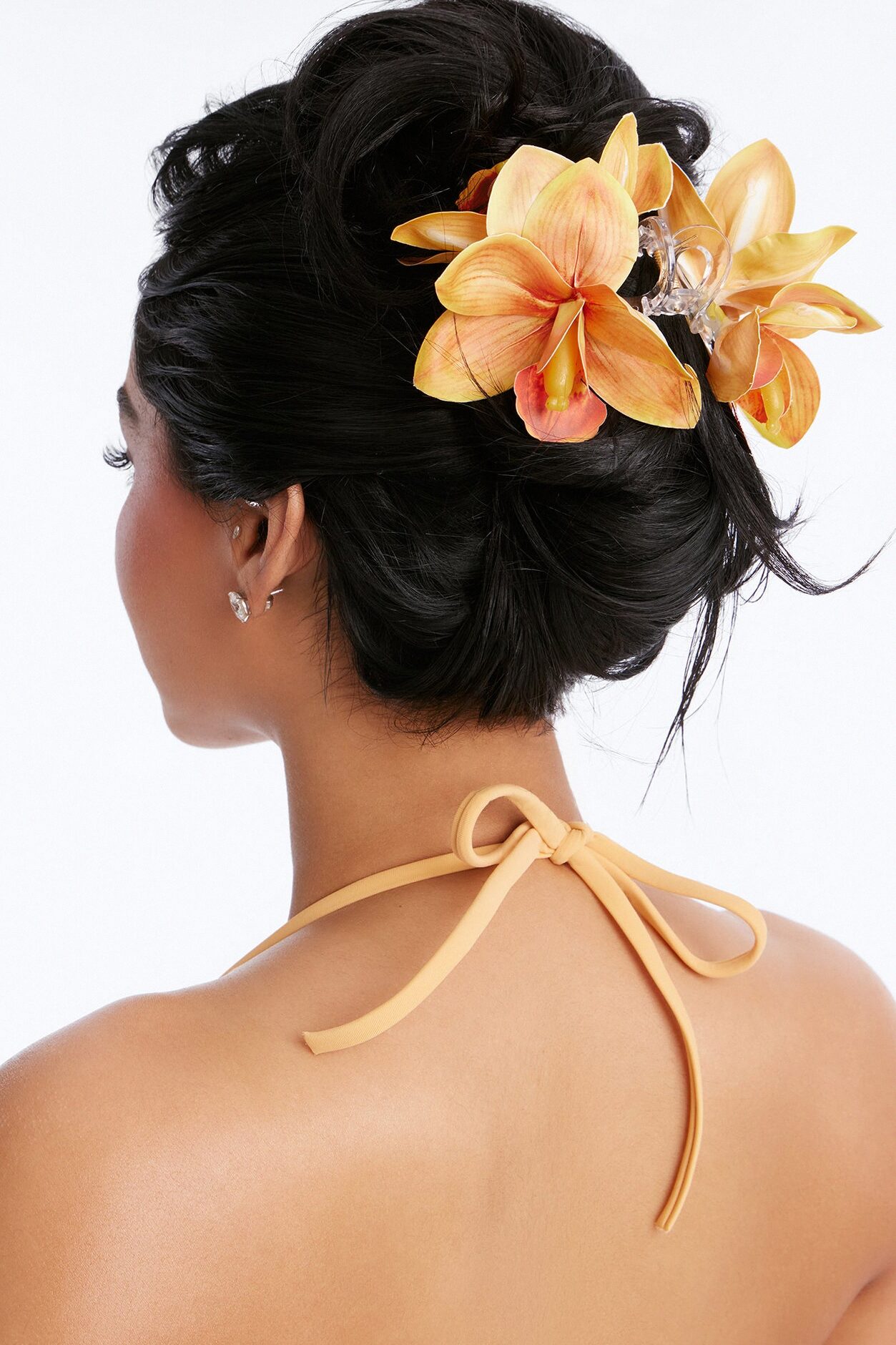 Tropical Sunset Hair Claw Clip - Orange