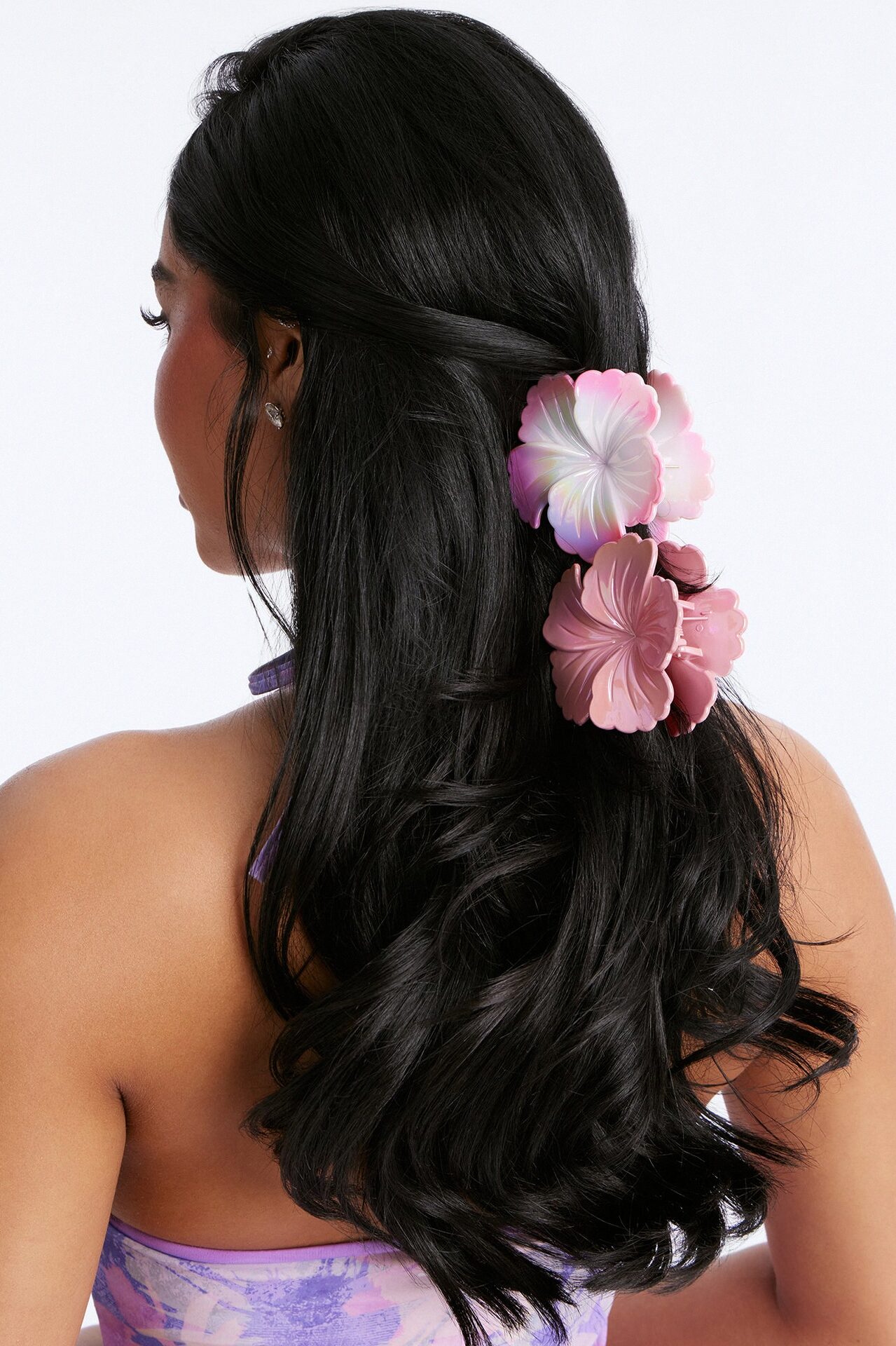 Hand Me That Mojito 2 Piece Hair Clip Set - Pink