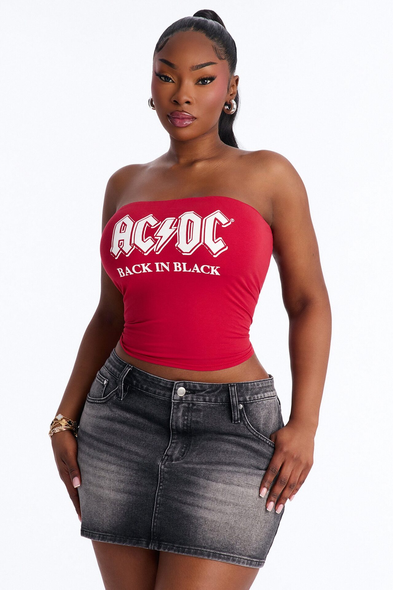 ACDC Tube Top - Red