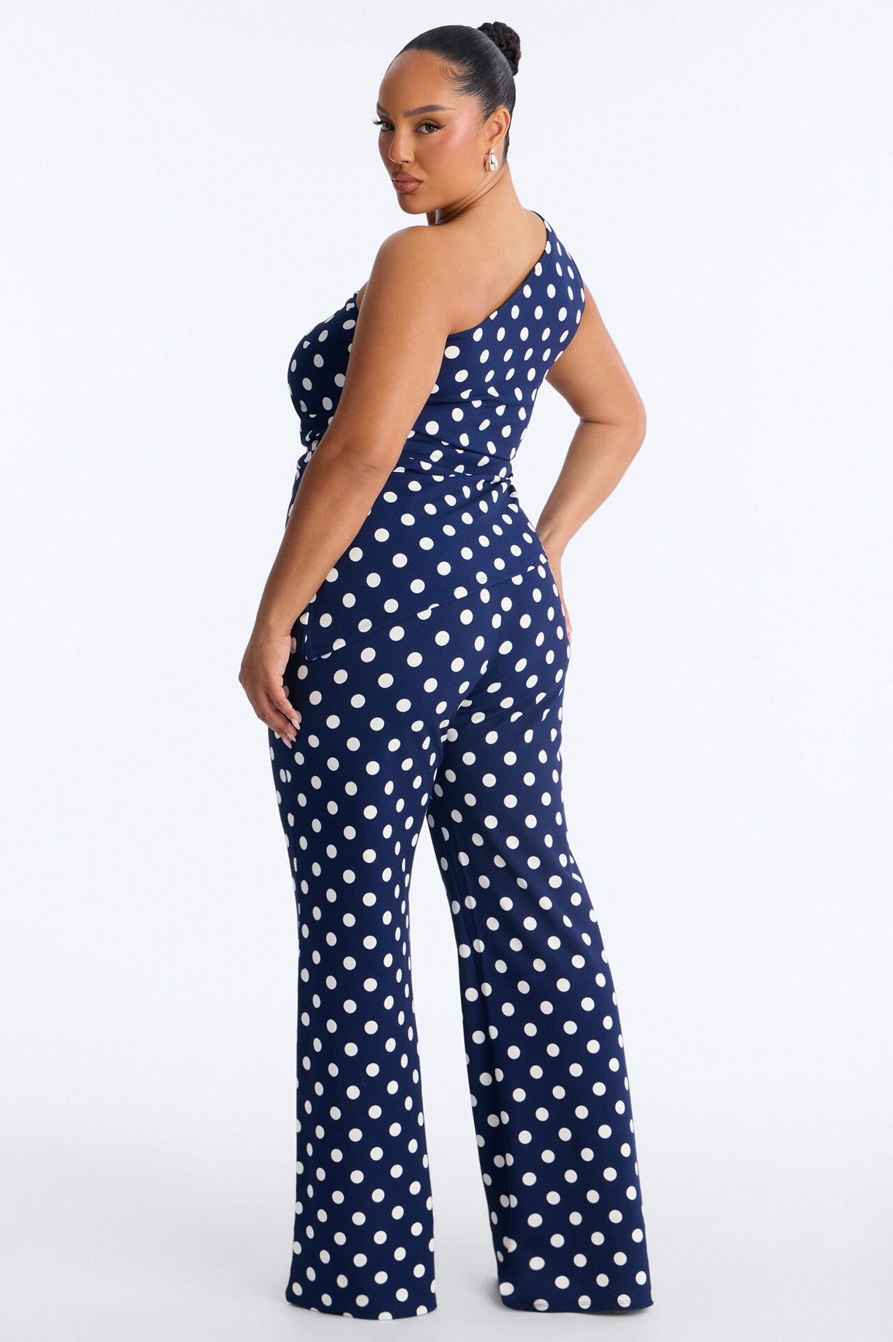 Dottie Darling Polka Dot Pant Set - Navy