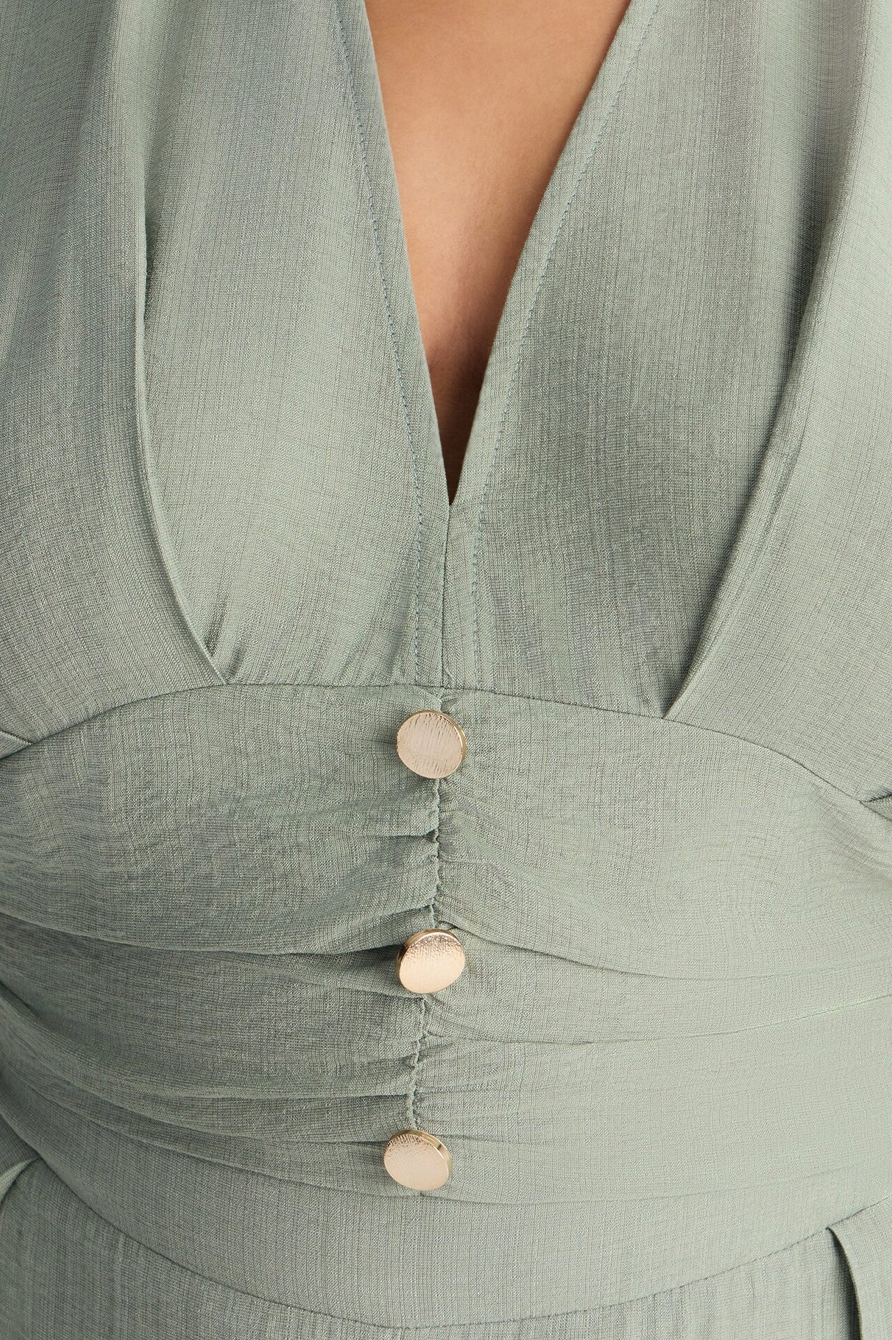 Not So Complicated Linen Pant Set - Sage