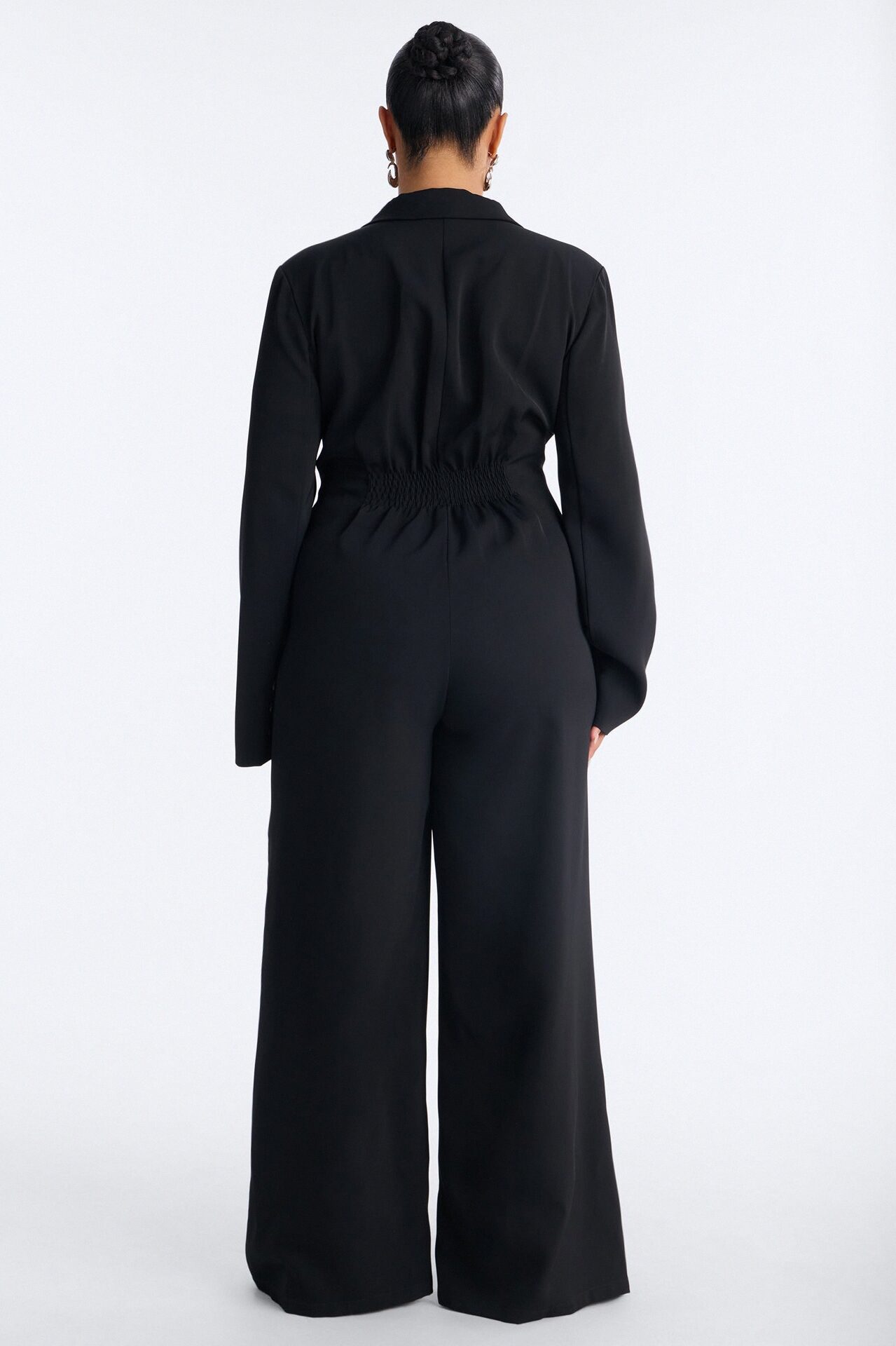 Office Hours Wide Leg Jumpsuit - Black