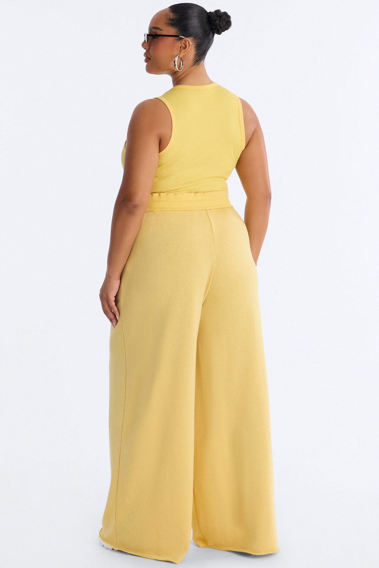Valencia French Terry Pant Set - Yellow