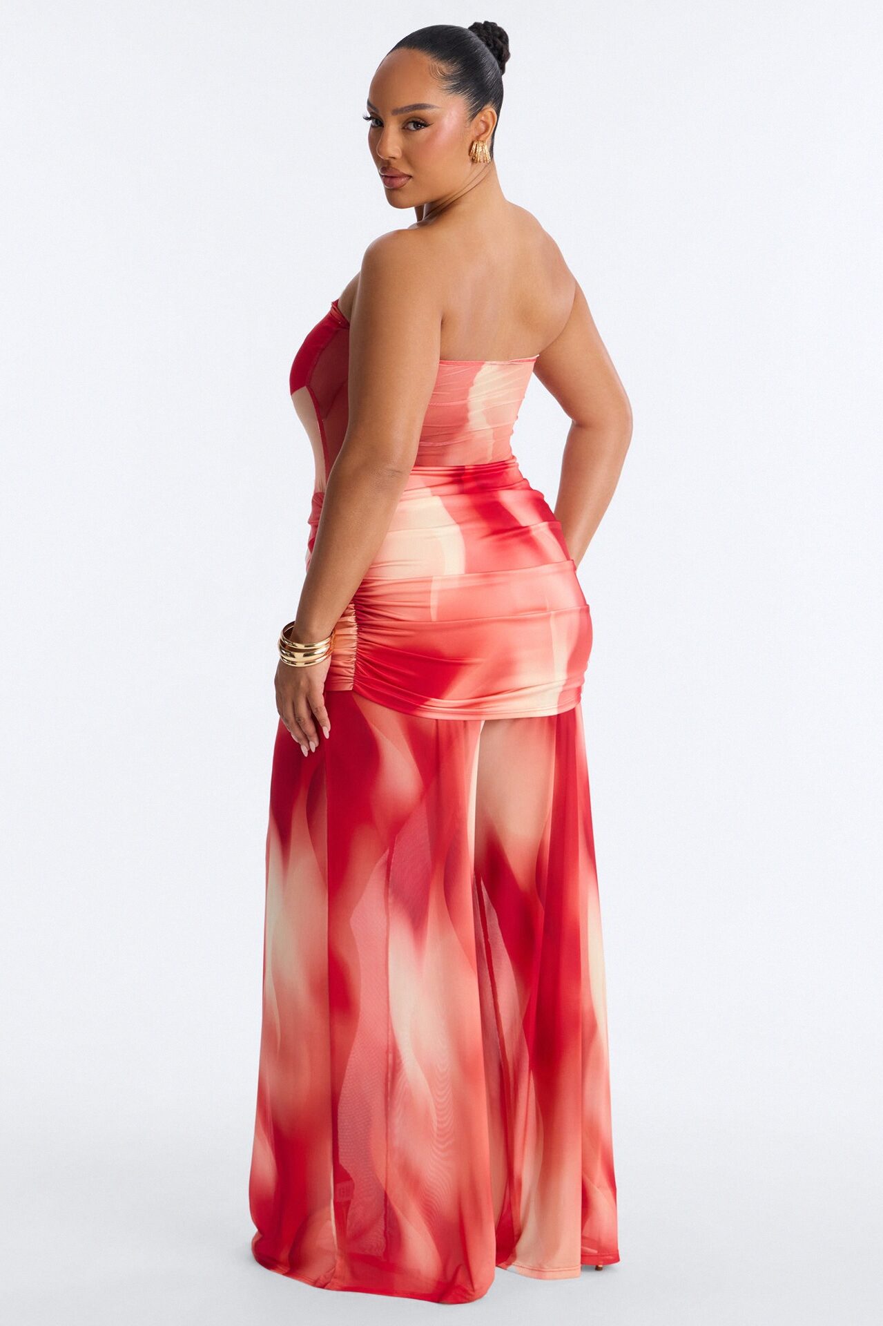 Orange Crush Mesh Jumpsuit - Orange