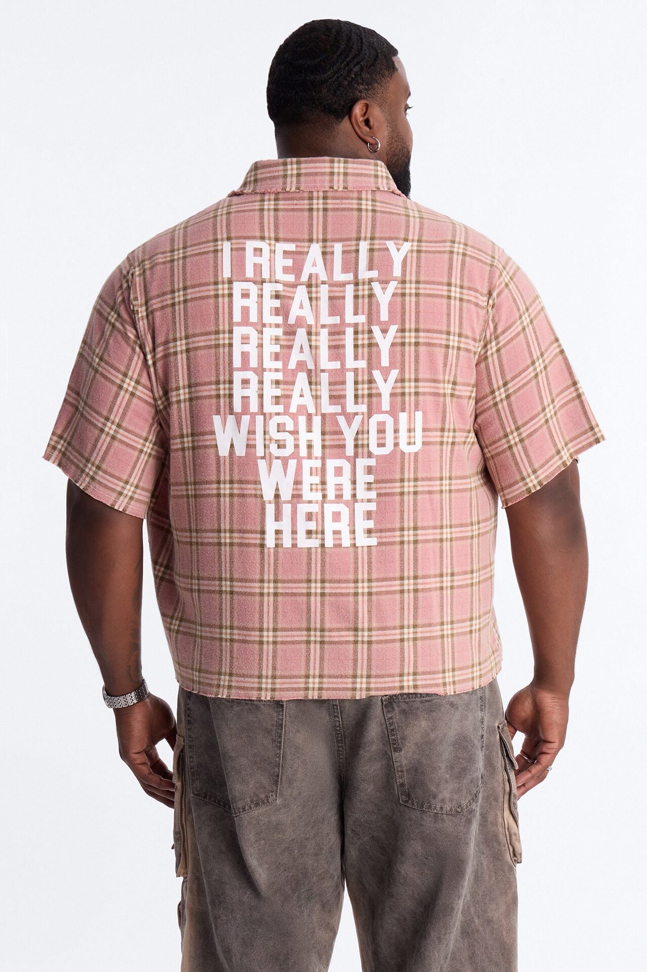 Really Really Flannel Button Up Shirt - Pink