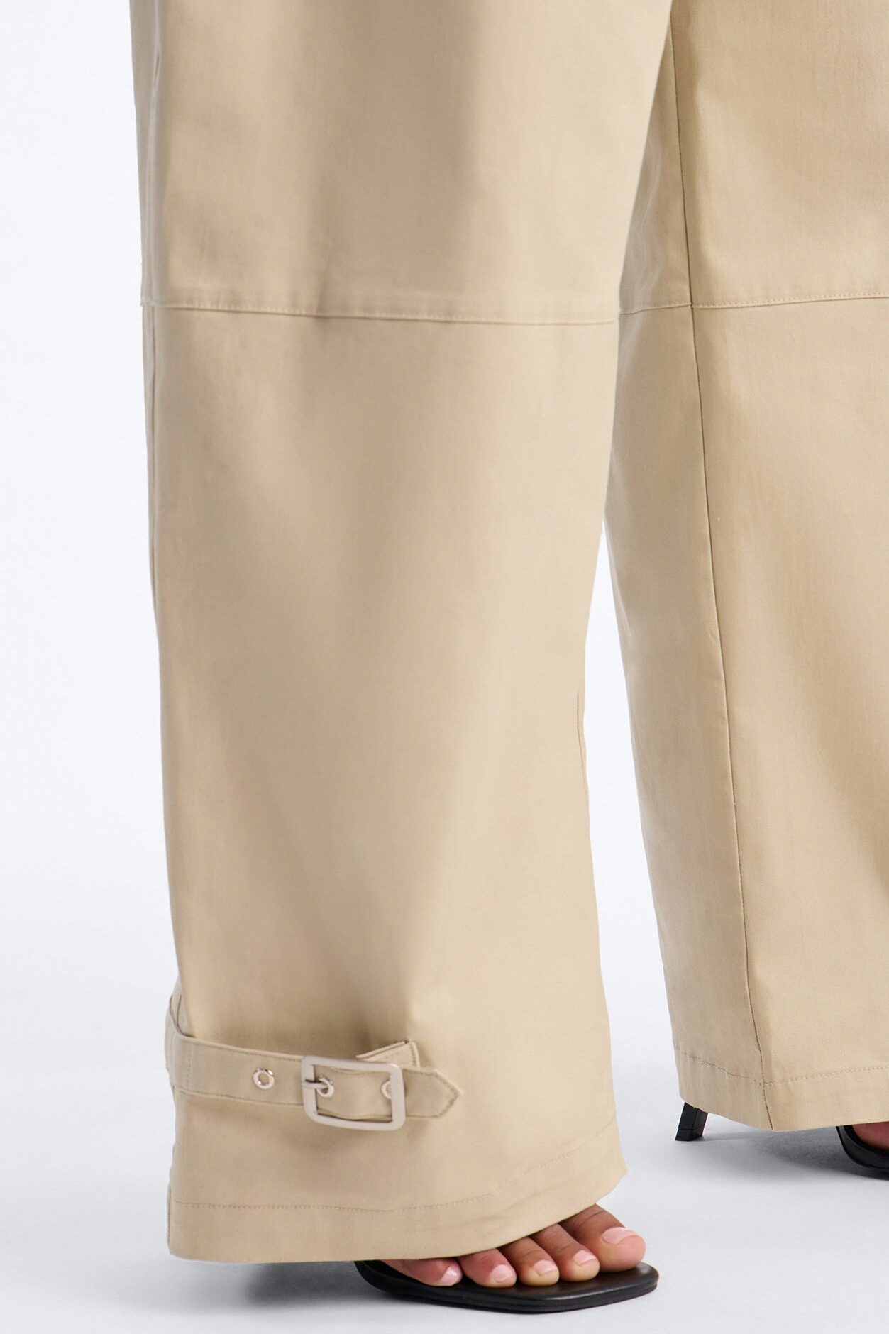 City Girl Twill Pant Set - Tan