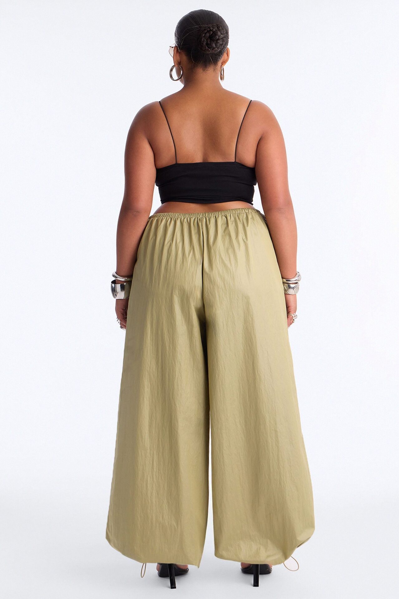 Stardust Nylon Balloon Pant - Olive