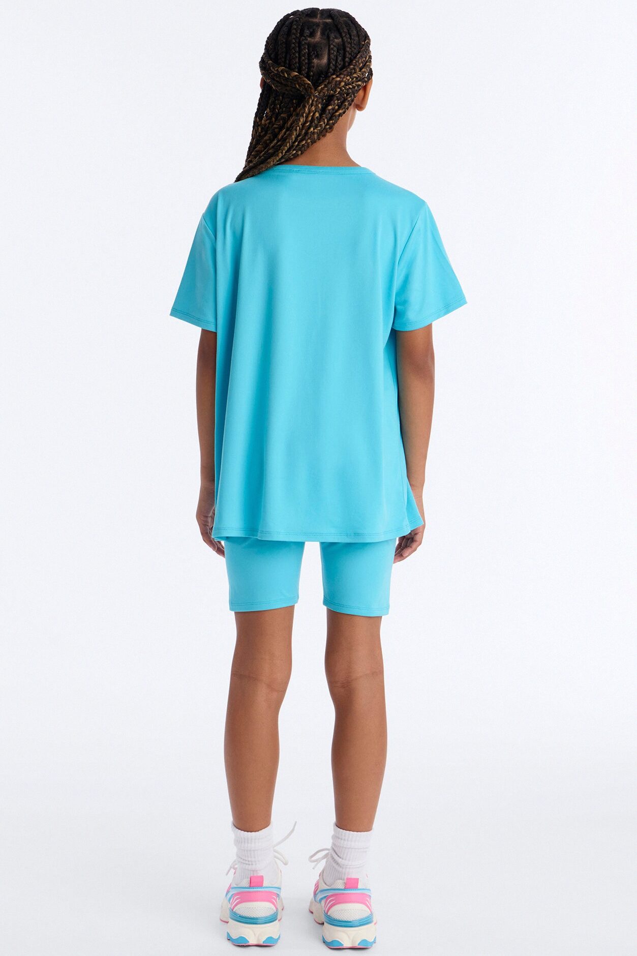 Mini Weekend Vibes Short Set - Aqua