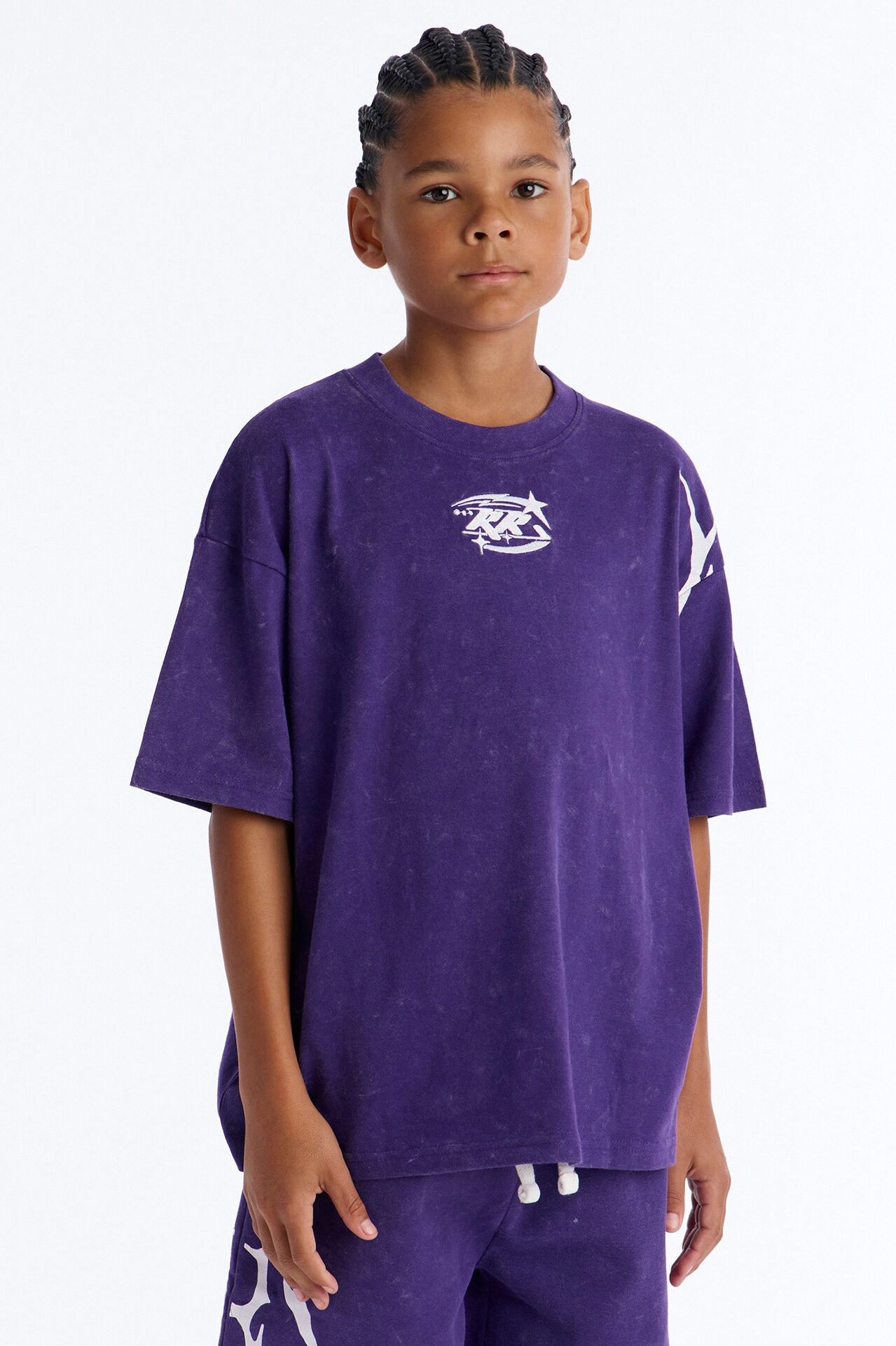 Mini Royalty Rule Short Sleeve Tee - Purple