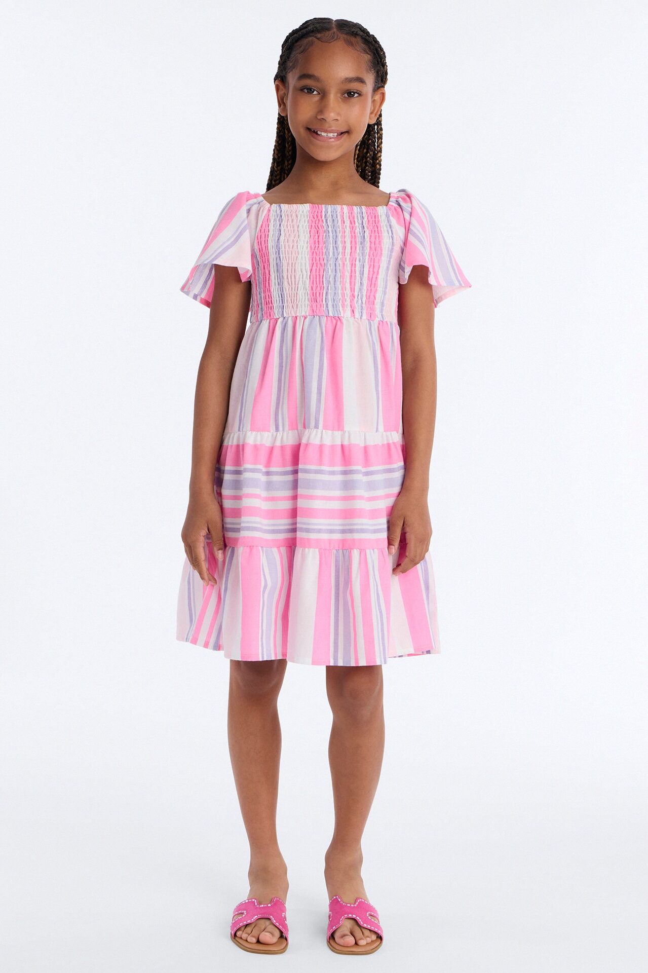 Mini Sunny Afternoon Dress - Pink/combo