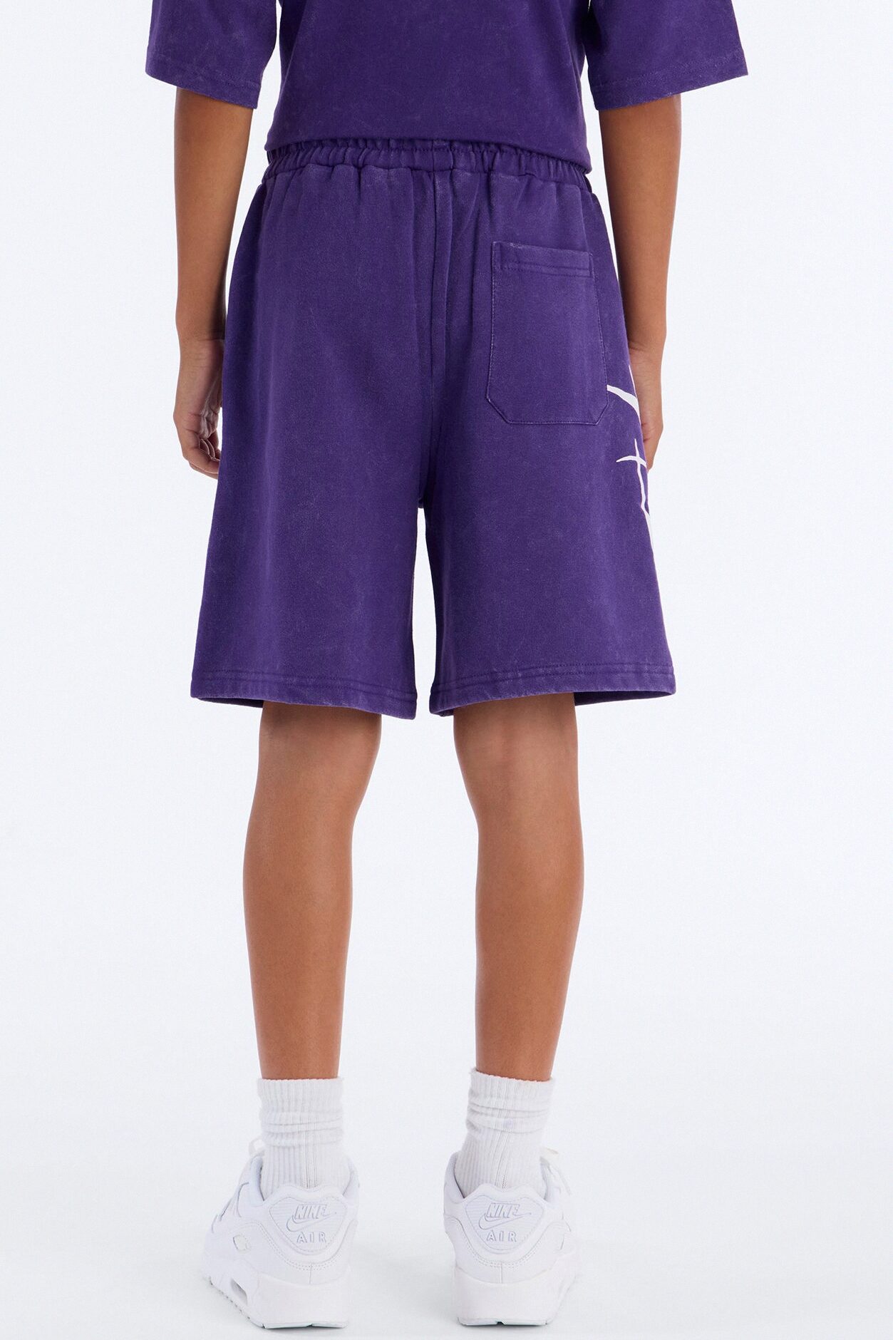 Mini Royalty Rule Sweatshorts - Purple