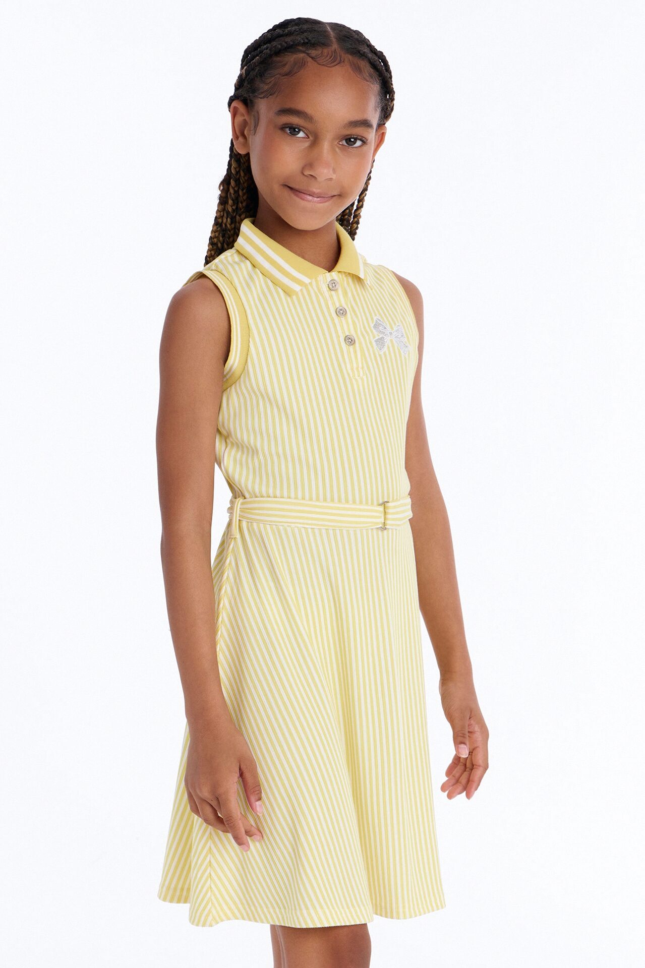 Mini Moving On Polo Shirt Dress - Yellow