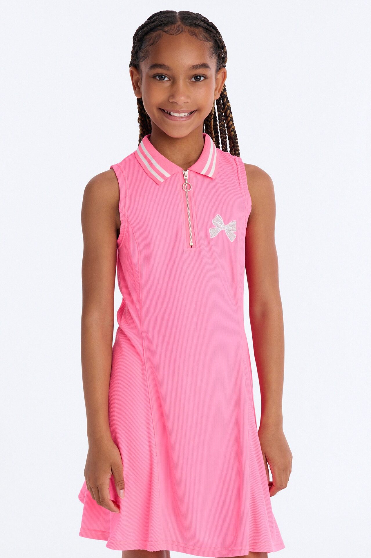 Mini Achieving It All Sleeveless Shirt Dress - Pink