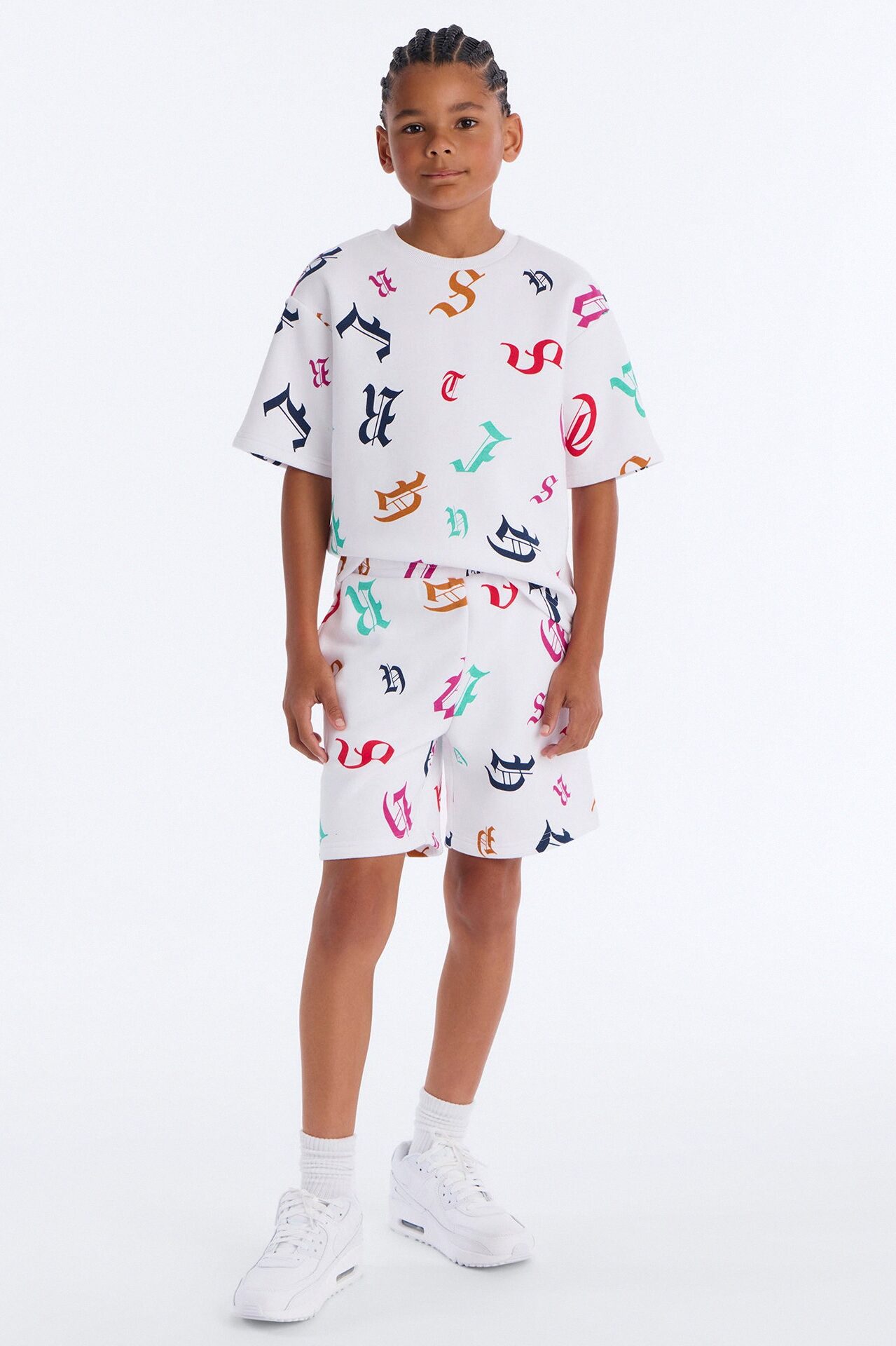 Mini Tyson Letters Short Sleeve Tee - White
