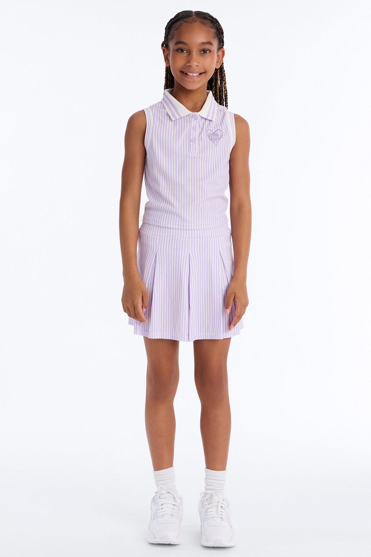 Mini I Just Love It Skort Set - Lilac