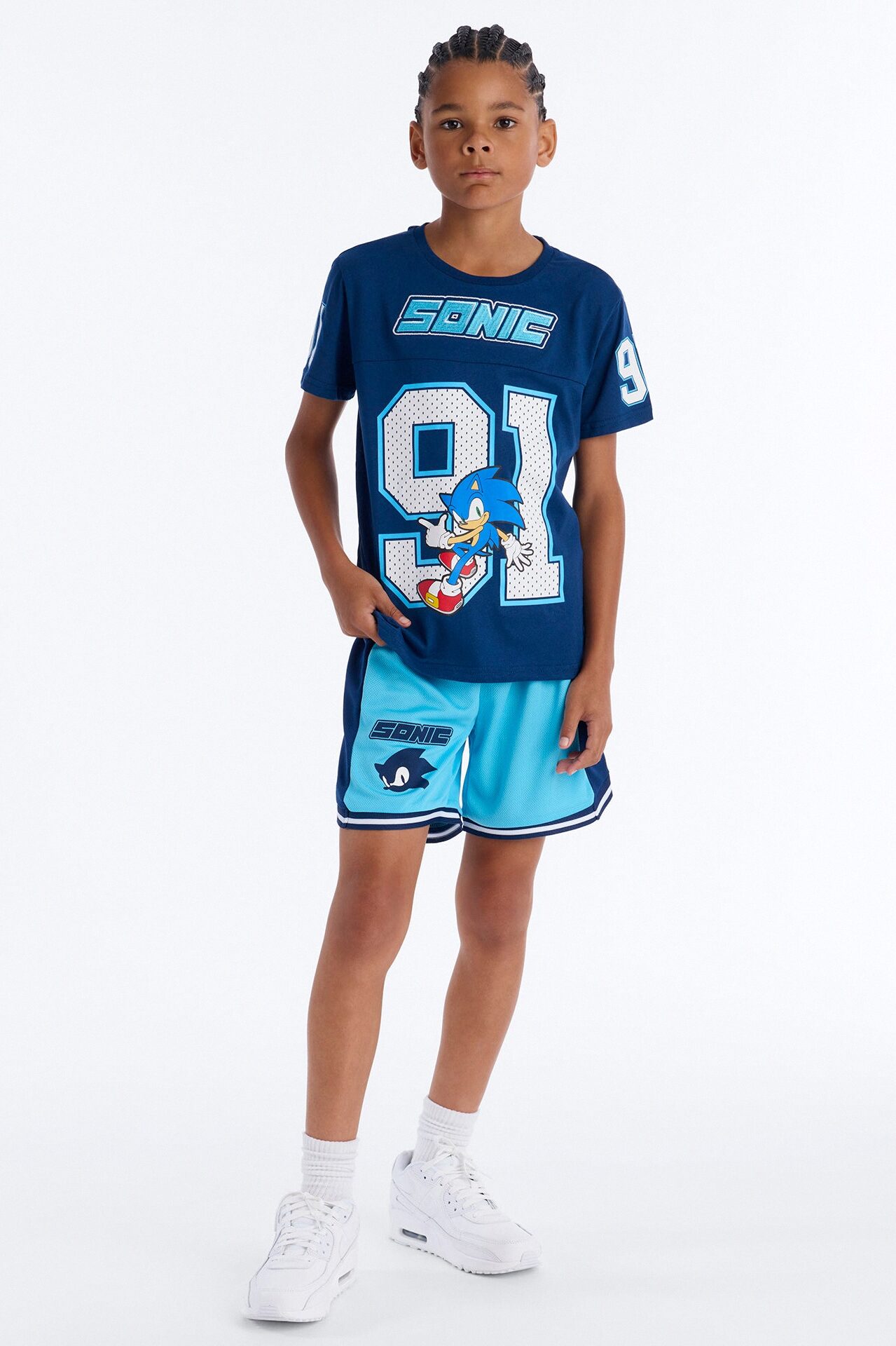 Mini Sonic 91 Jersey And Short Set - Navy/combo