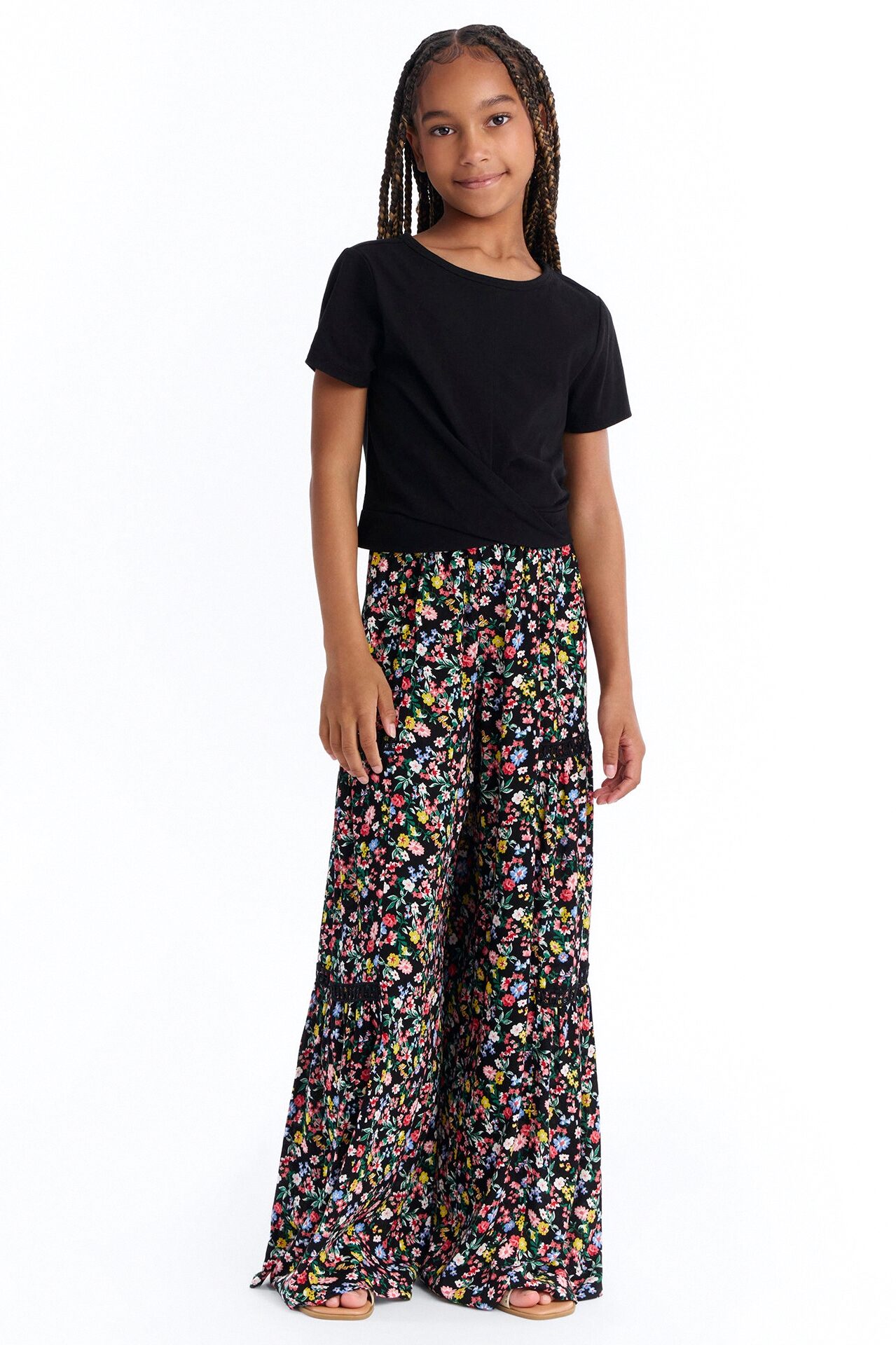 Mini Maybe Later Wide Leg Pant - Multi Color