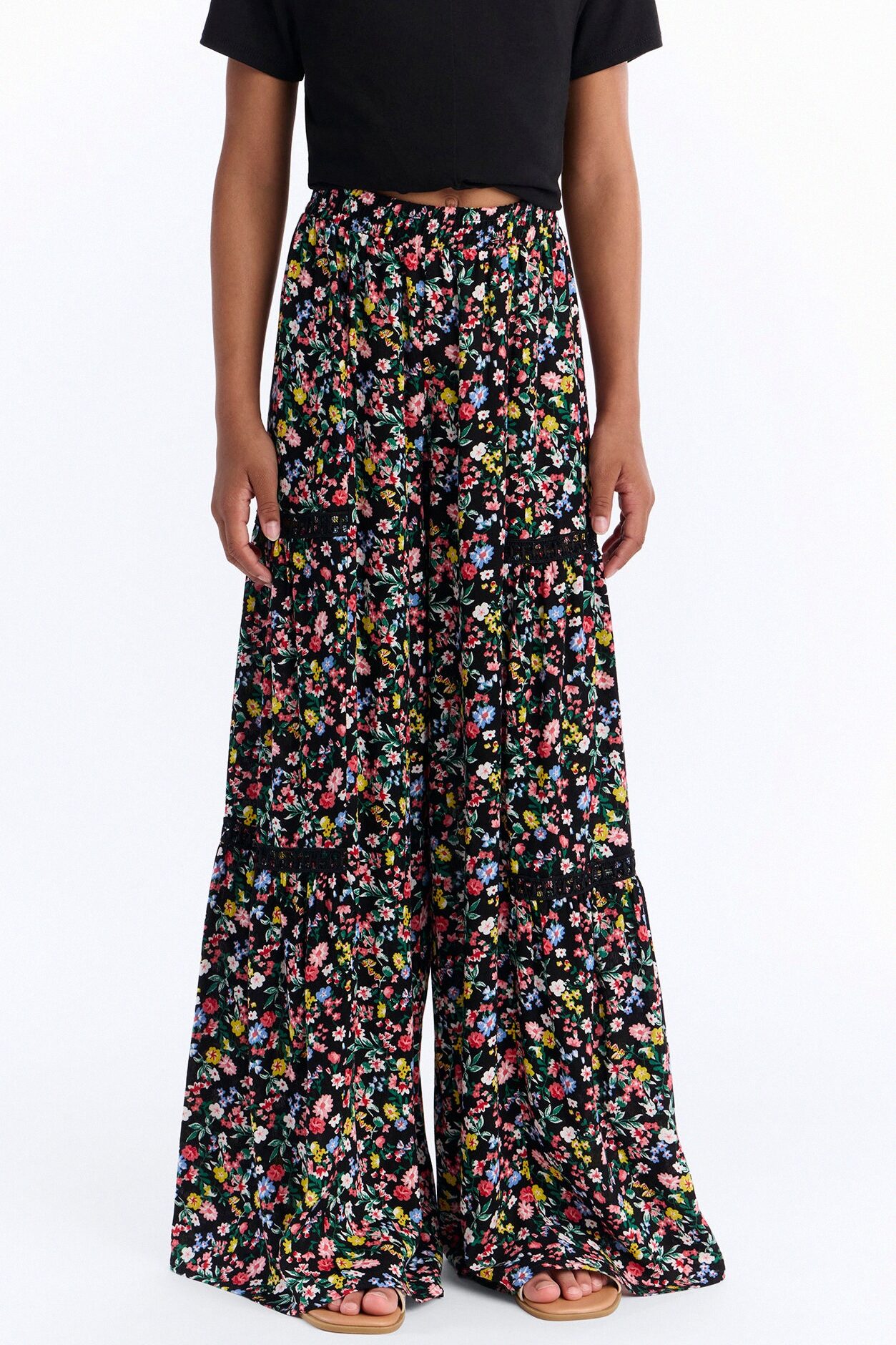 Mini Maybe Later Wide Leg Pant - Multi Color