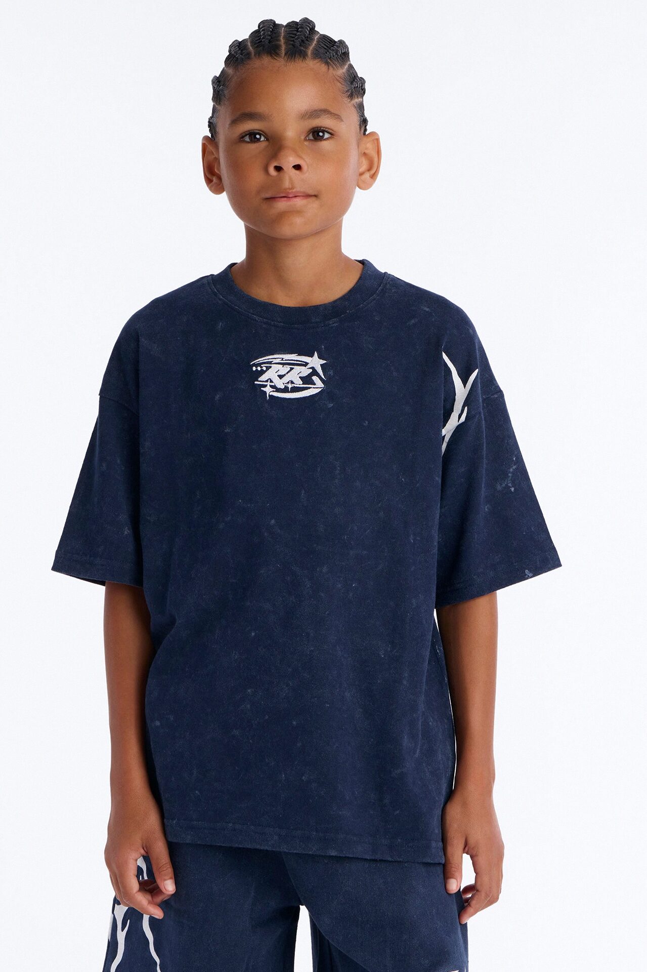 Mini Royalty Rule Short Sleeve Tee - Navy