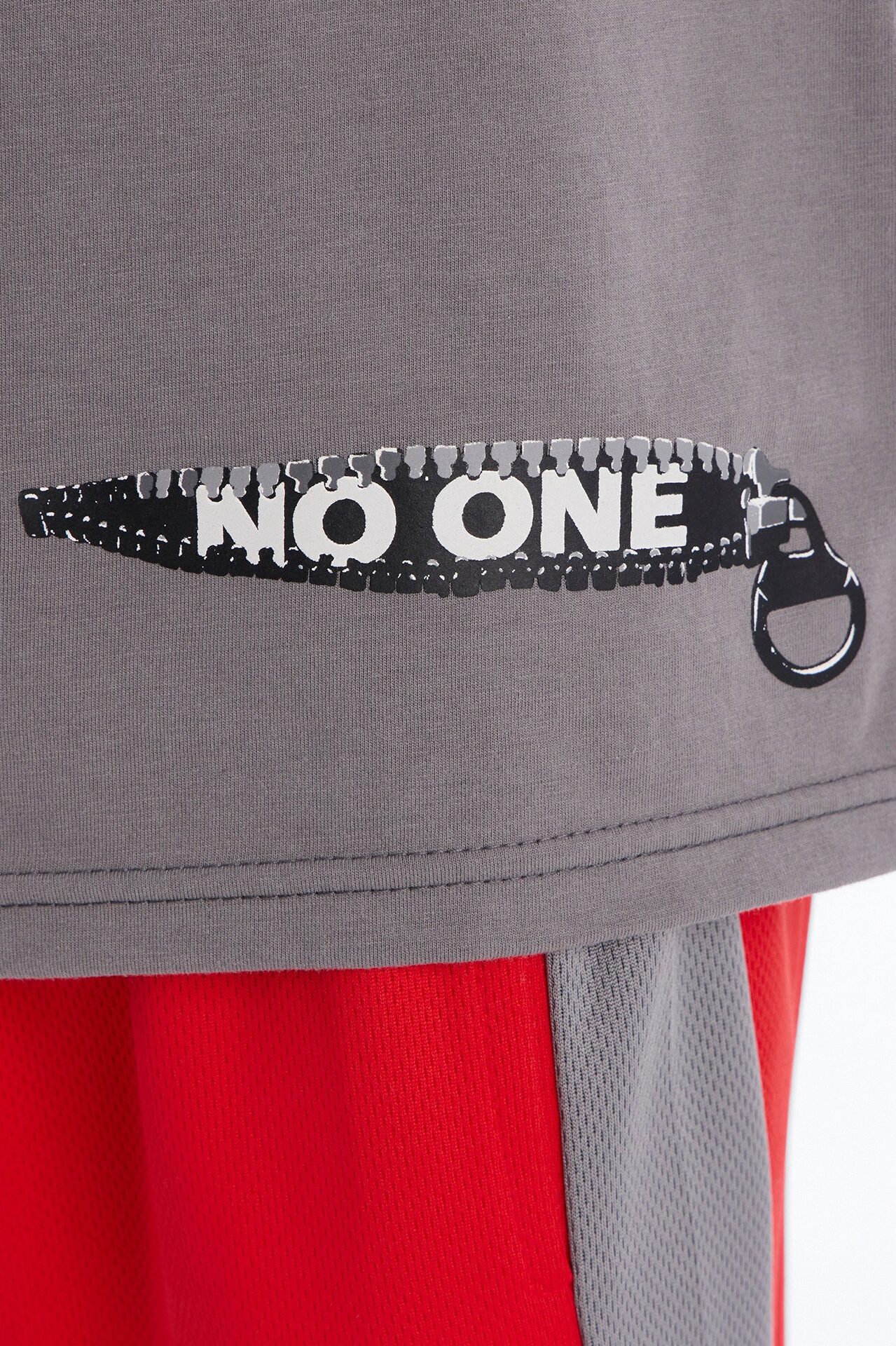 Mini Trust No One Mesh Short Set - Charcoal/combo