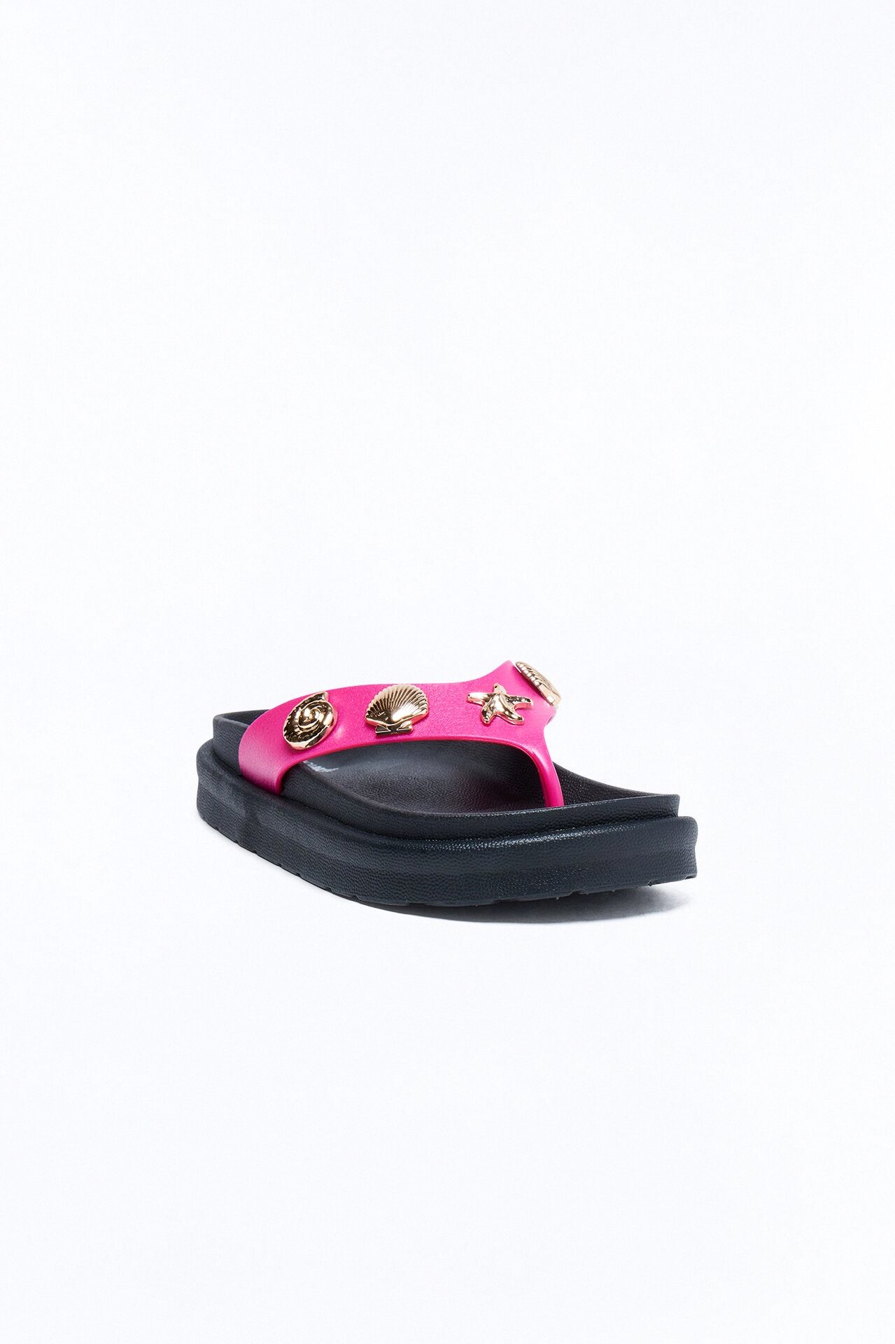 Natalia Shell Flip Flops - Pink