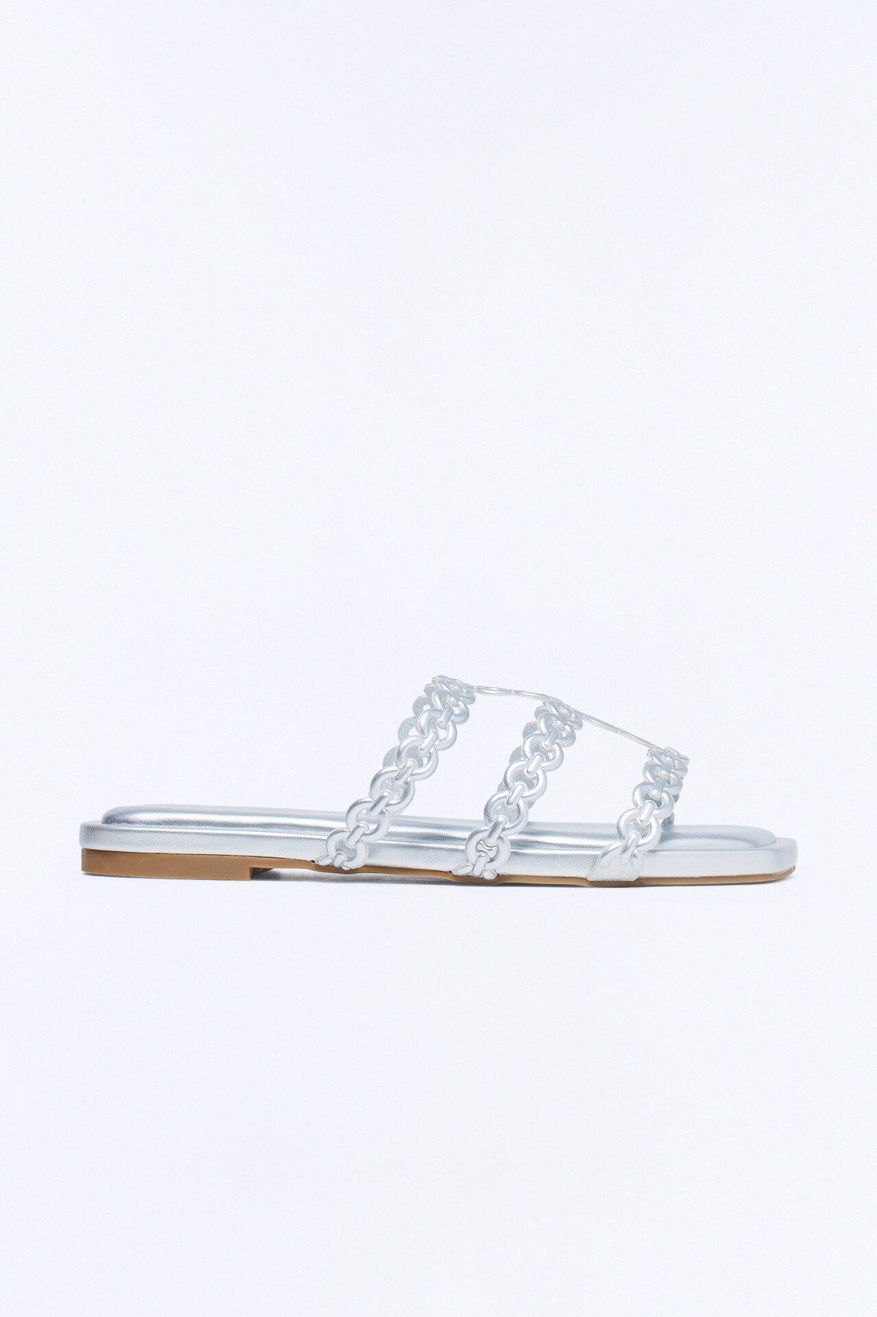 Kemper Chain Sandals - Silver