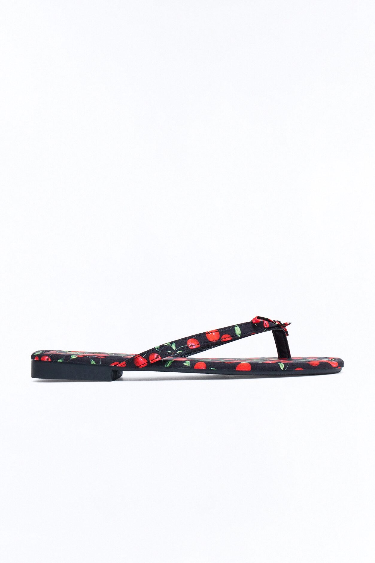 Stella Cherry Flip Flops - Black/Red